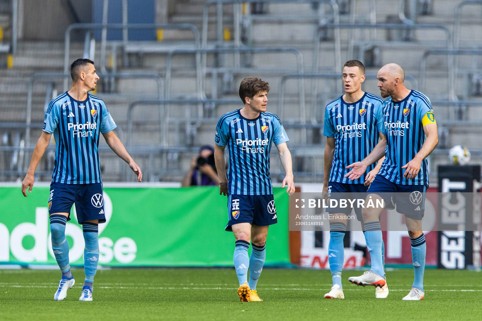 Djurgårdens Haris Radetinac, Oliver Berg och Marcus