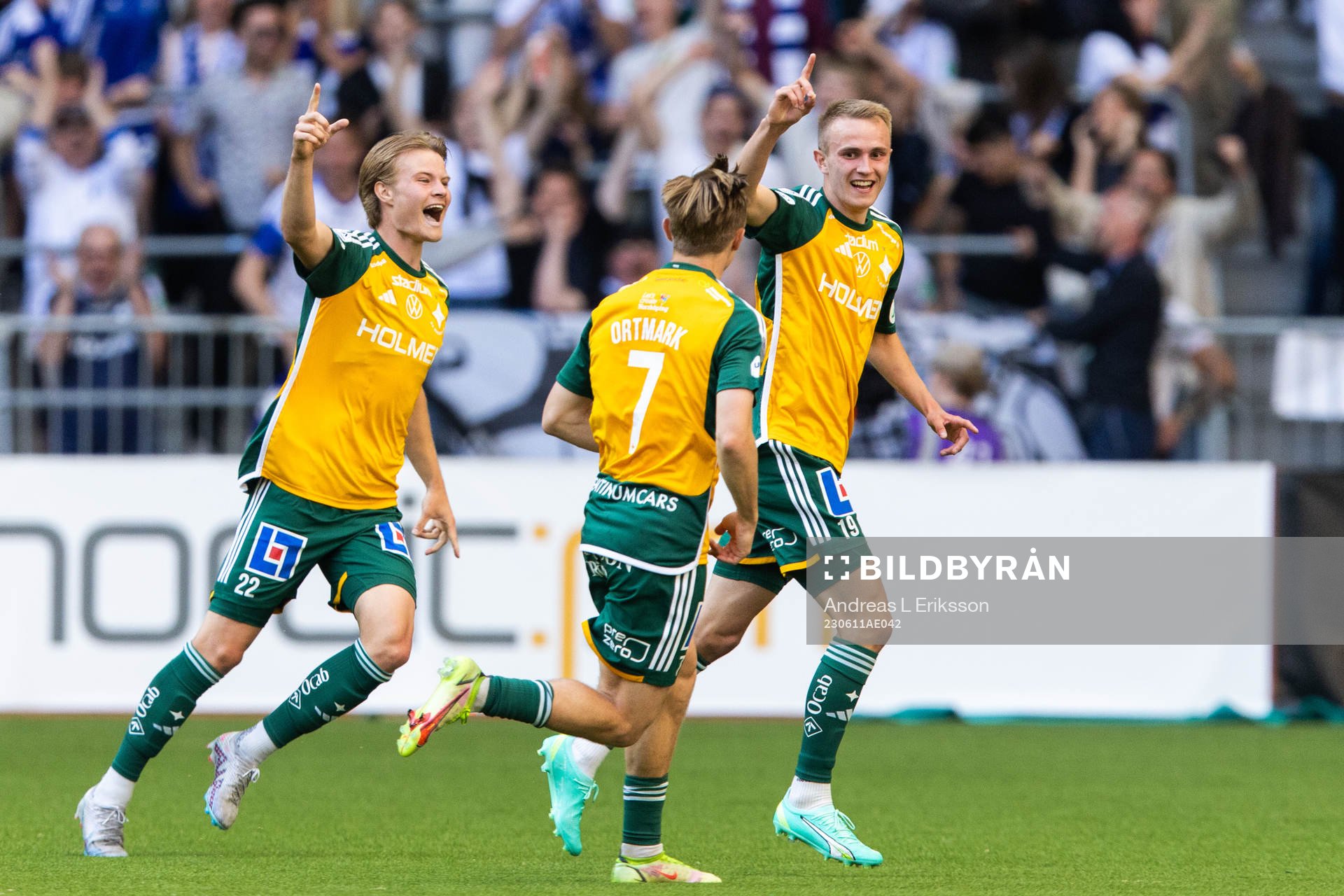 IFK Norrköpings Andri Lucas Gudjohnsen och Jacob Ortmark