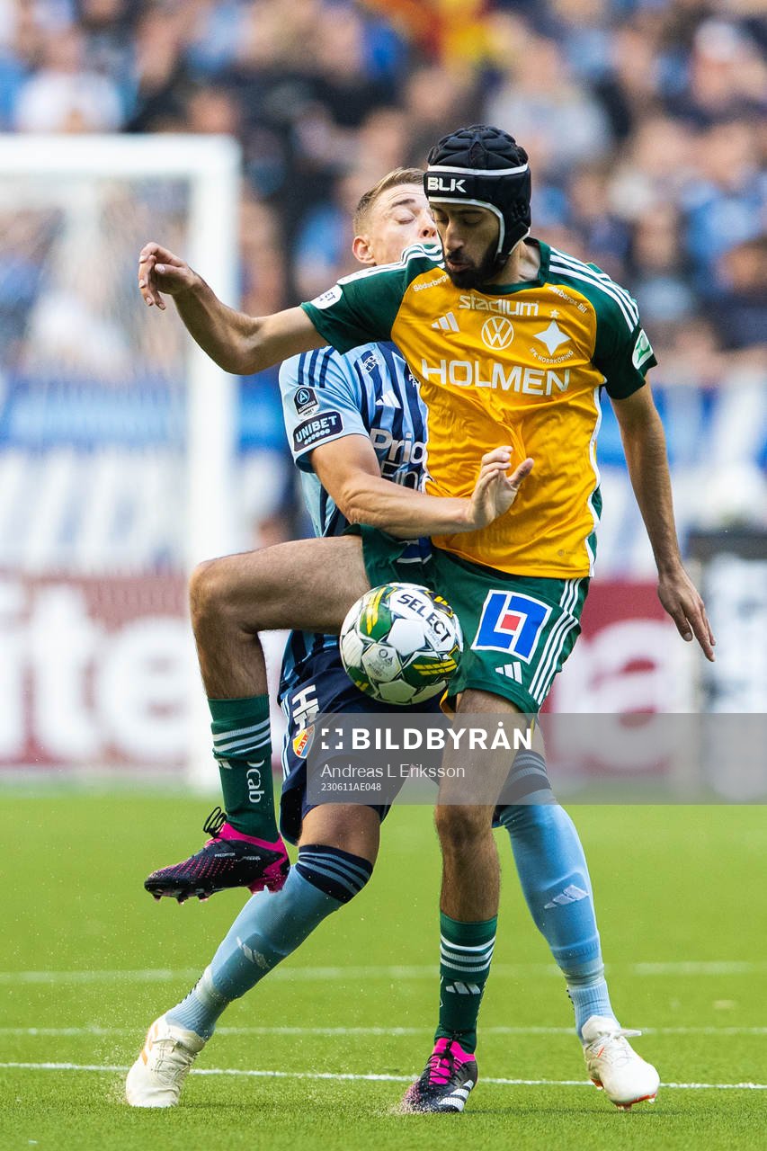 Djurgårdens Jesper Löfgren och IFK Norrköpings