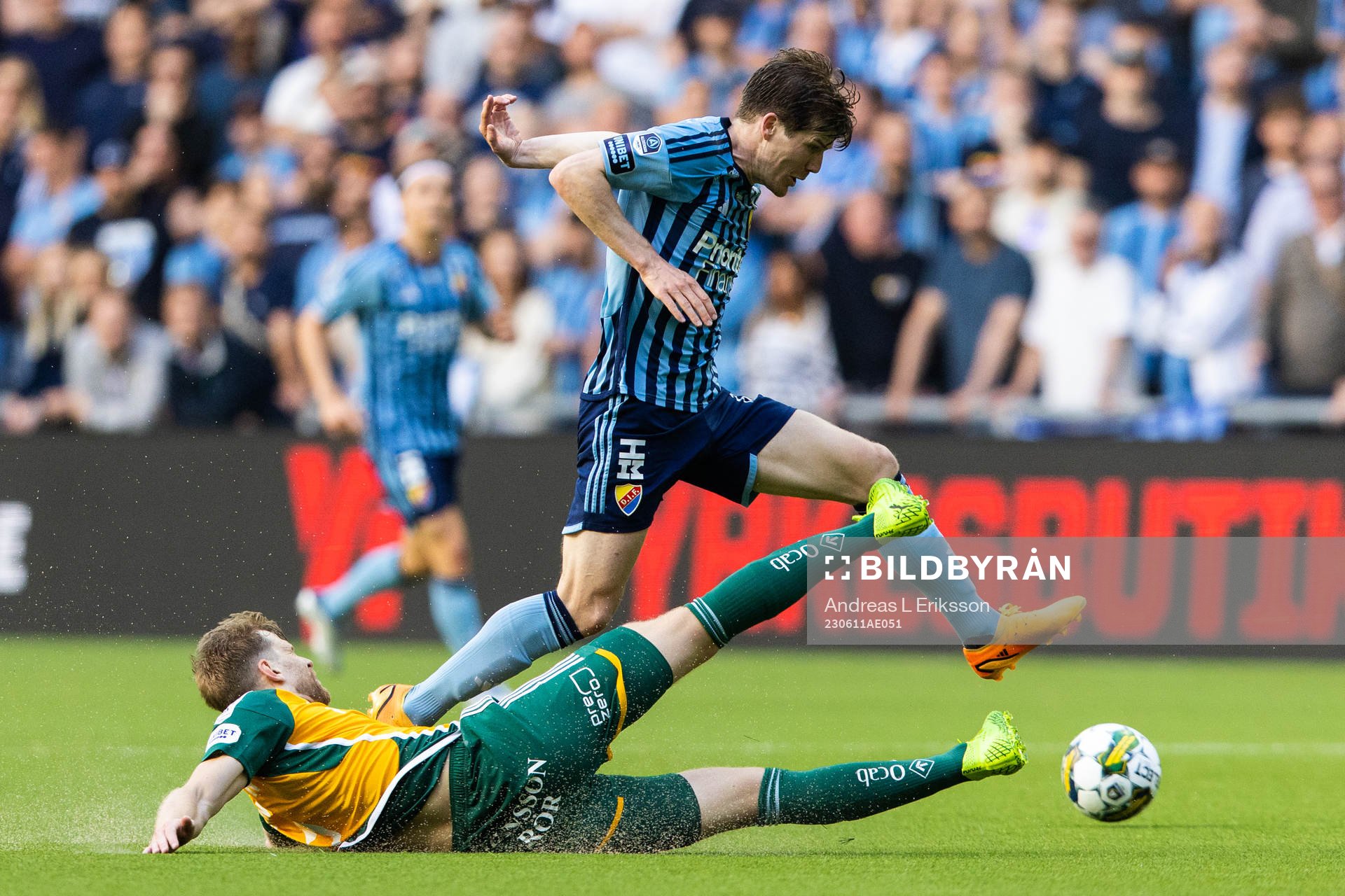 IFK Norrköpings Niklas Gunnarsson och Djurgårdens Oliver