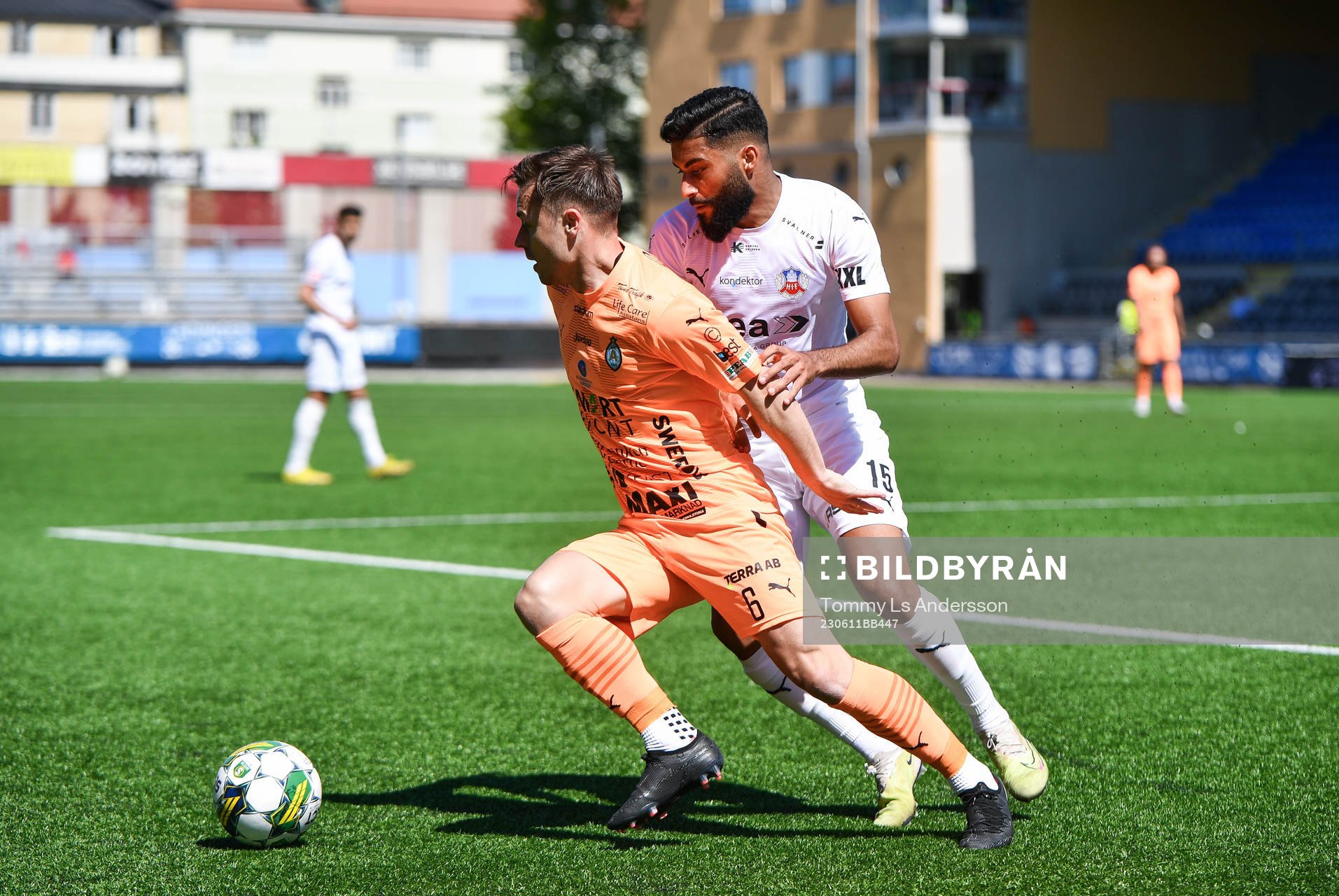 AFC Eskilstunas Ryan Williams och Helsingborgs Amin