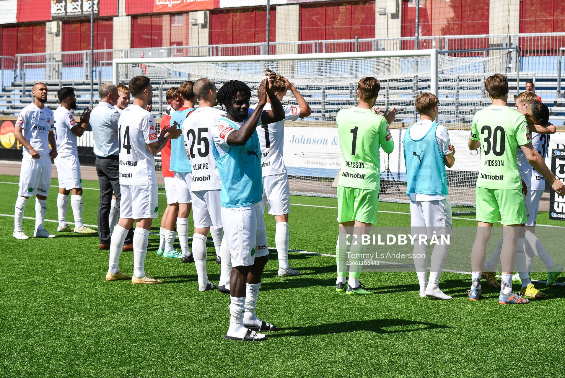 Helsingborgs spelare jublar