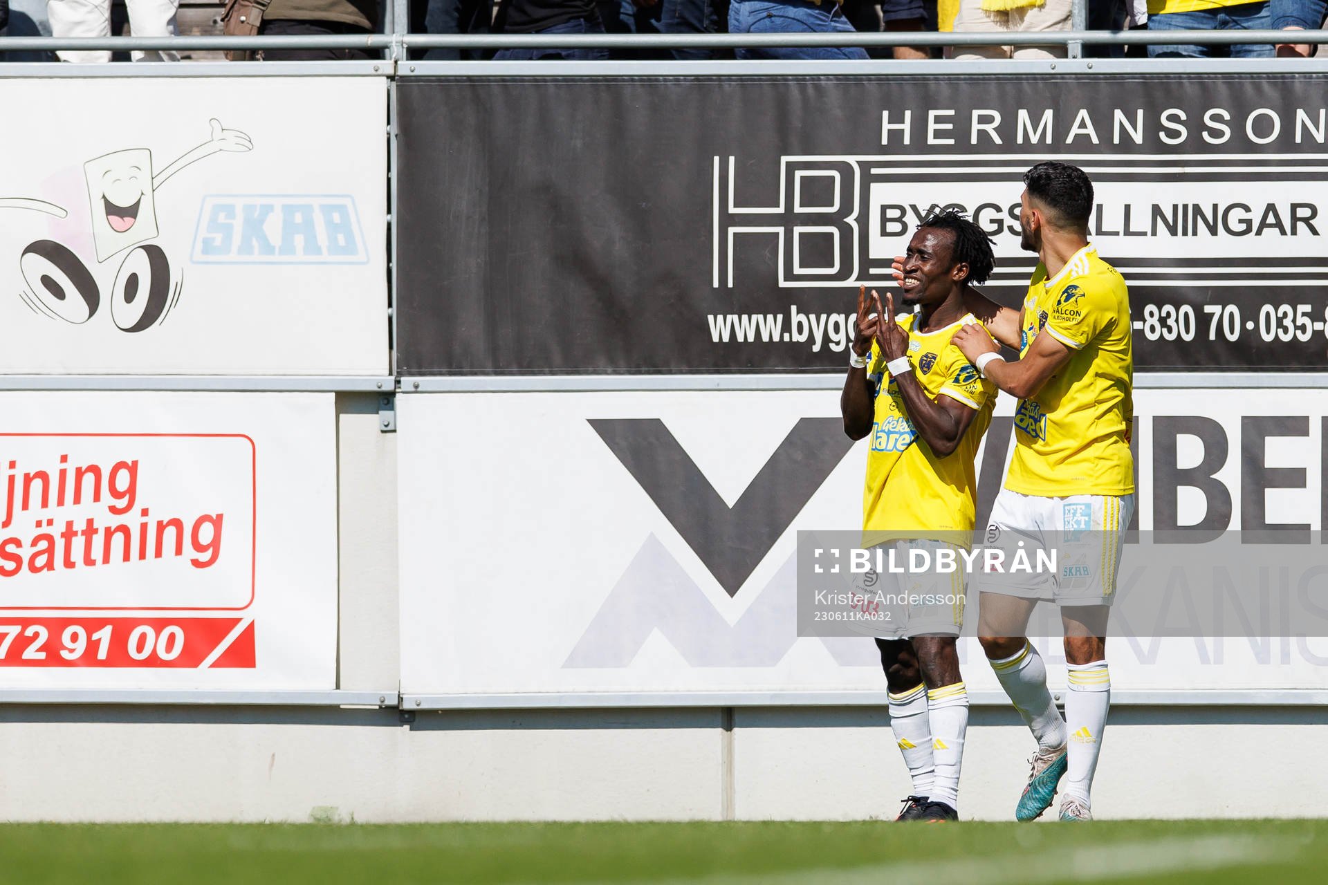 Falkenbergs Godwin Aguda jublar