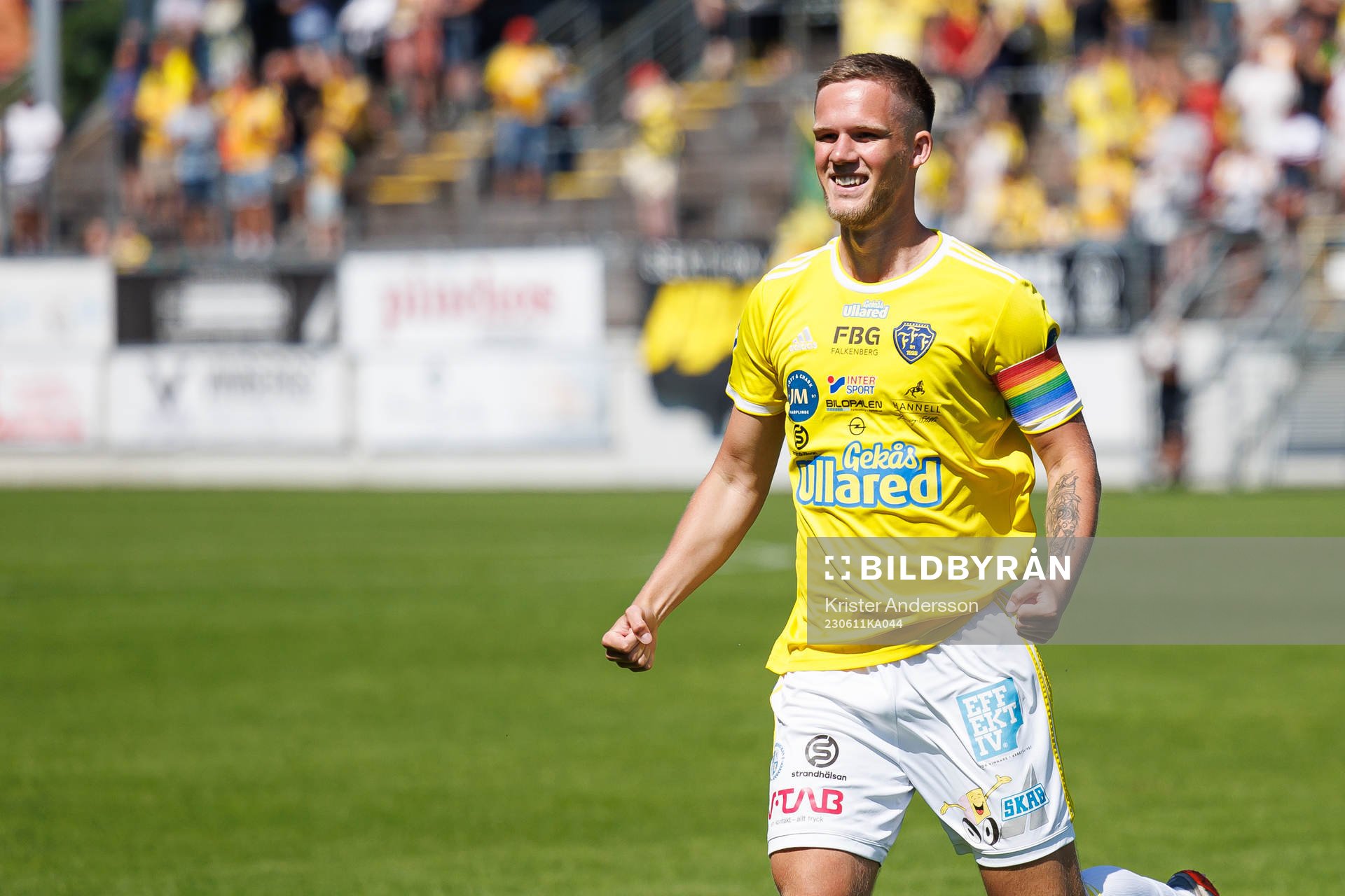 Falkenbergs Tim Stålheden jublar