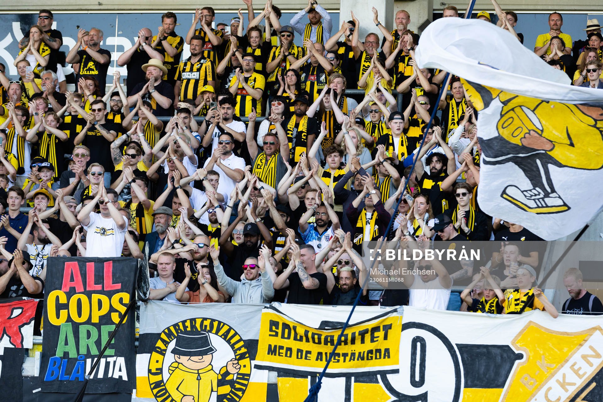 under fotbollsmatchen i Allsvenskan mellan Häcken och