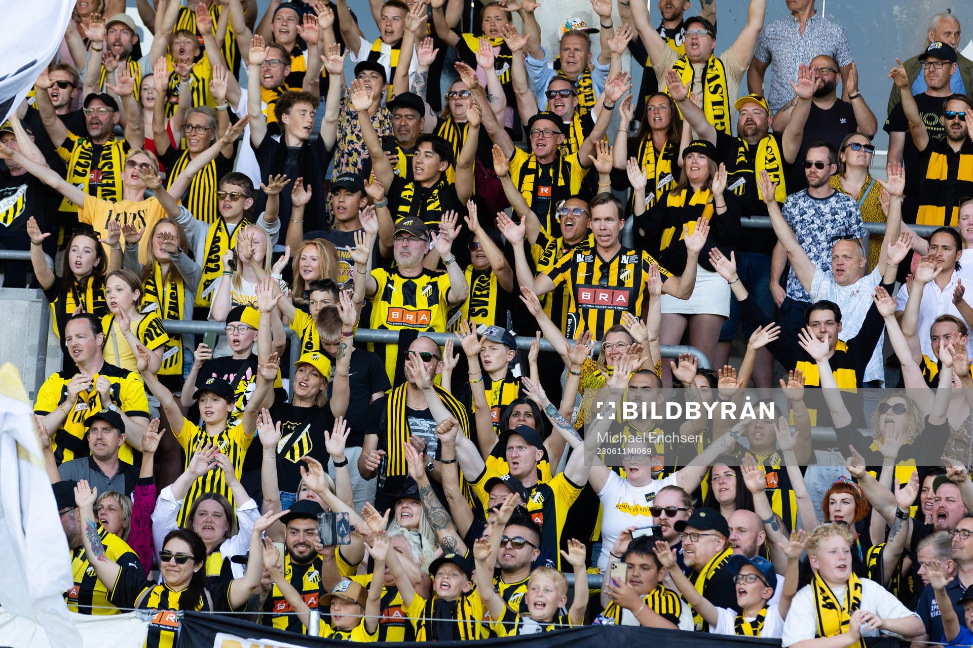 under fotbollsmatchen i Allsvenskan mellan Häcken och