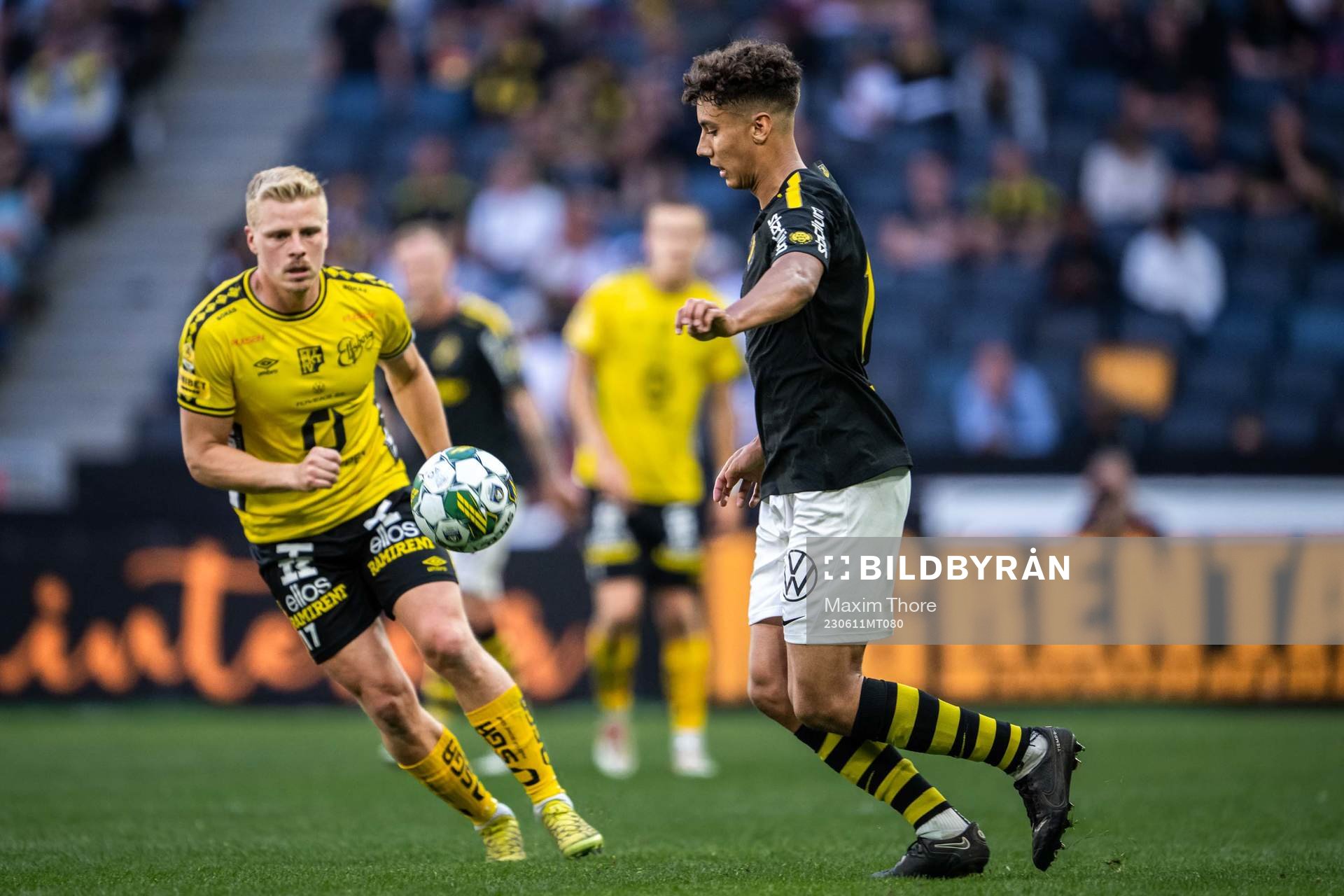 Elfsborgs Per Frick och AIKs Robin Tihi