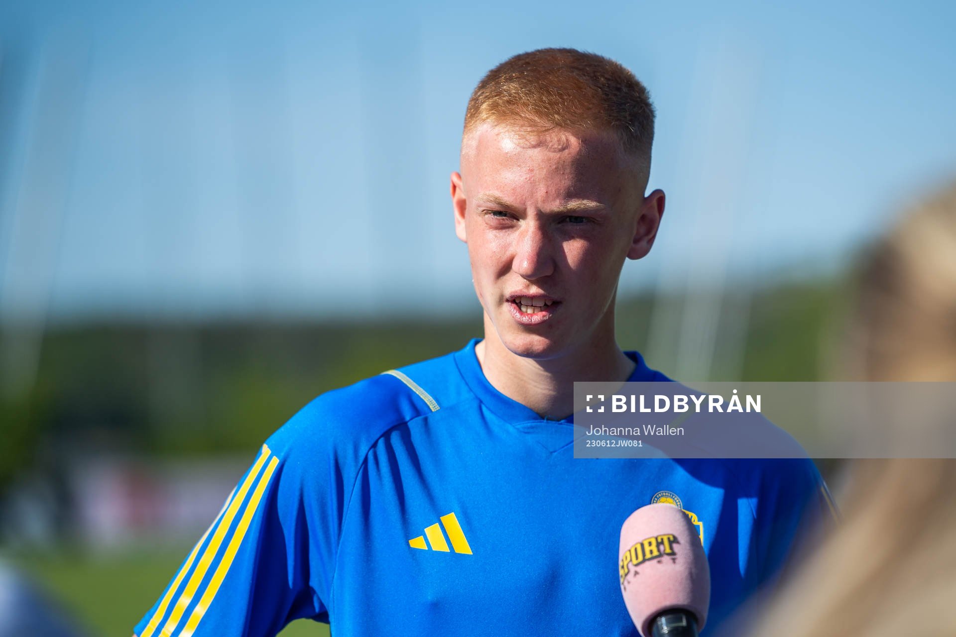 Hugo Larsson of the Swedish national football team