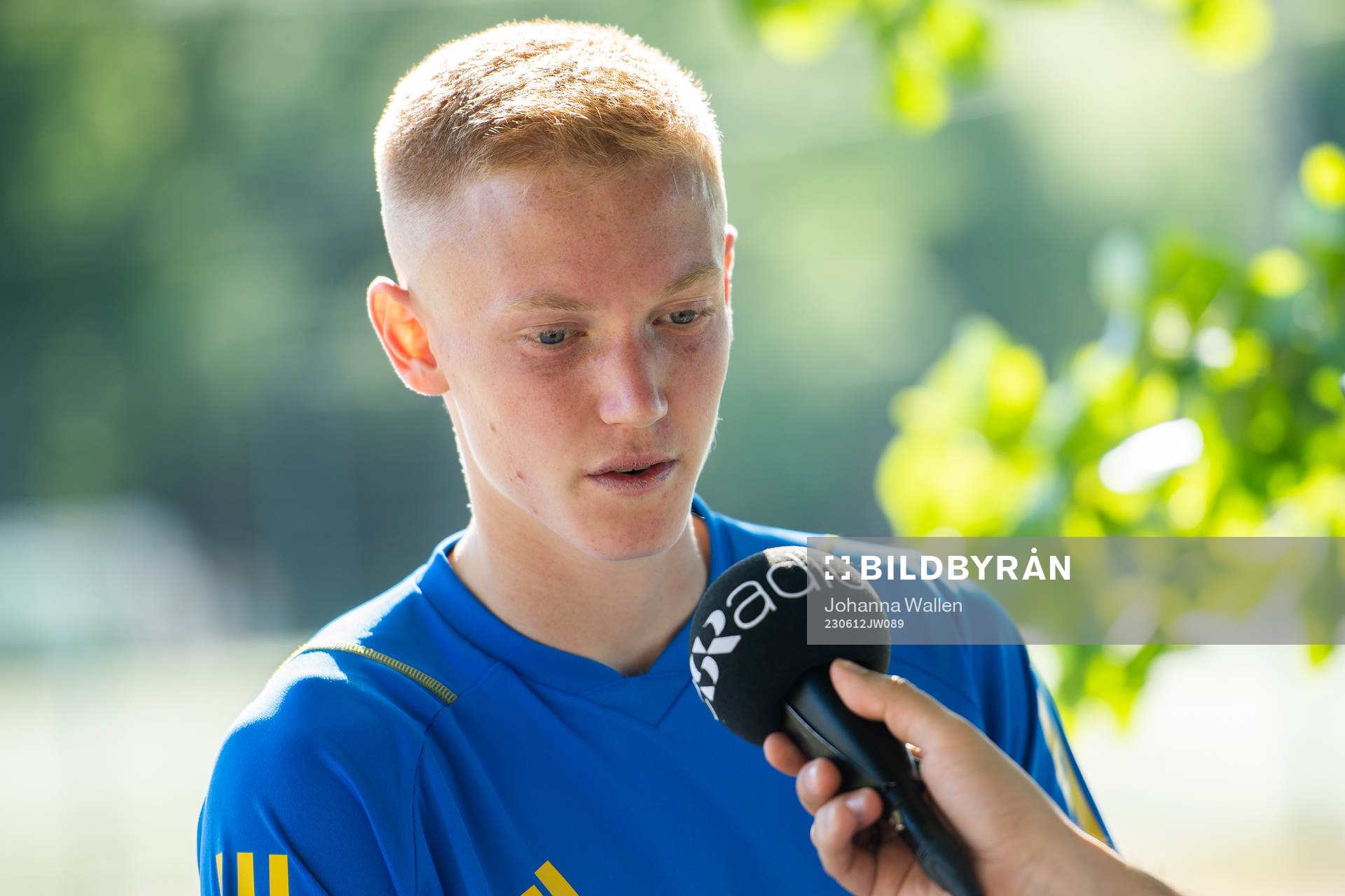 Hugo Larsson of the Swedish national football team