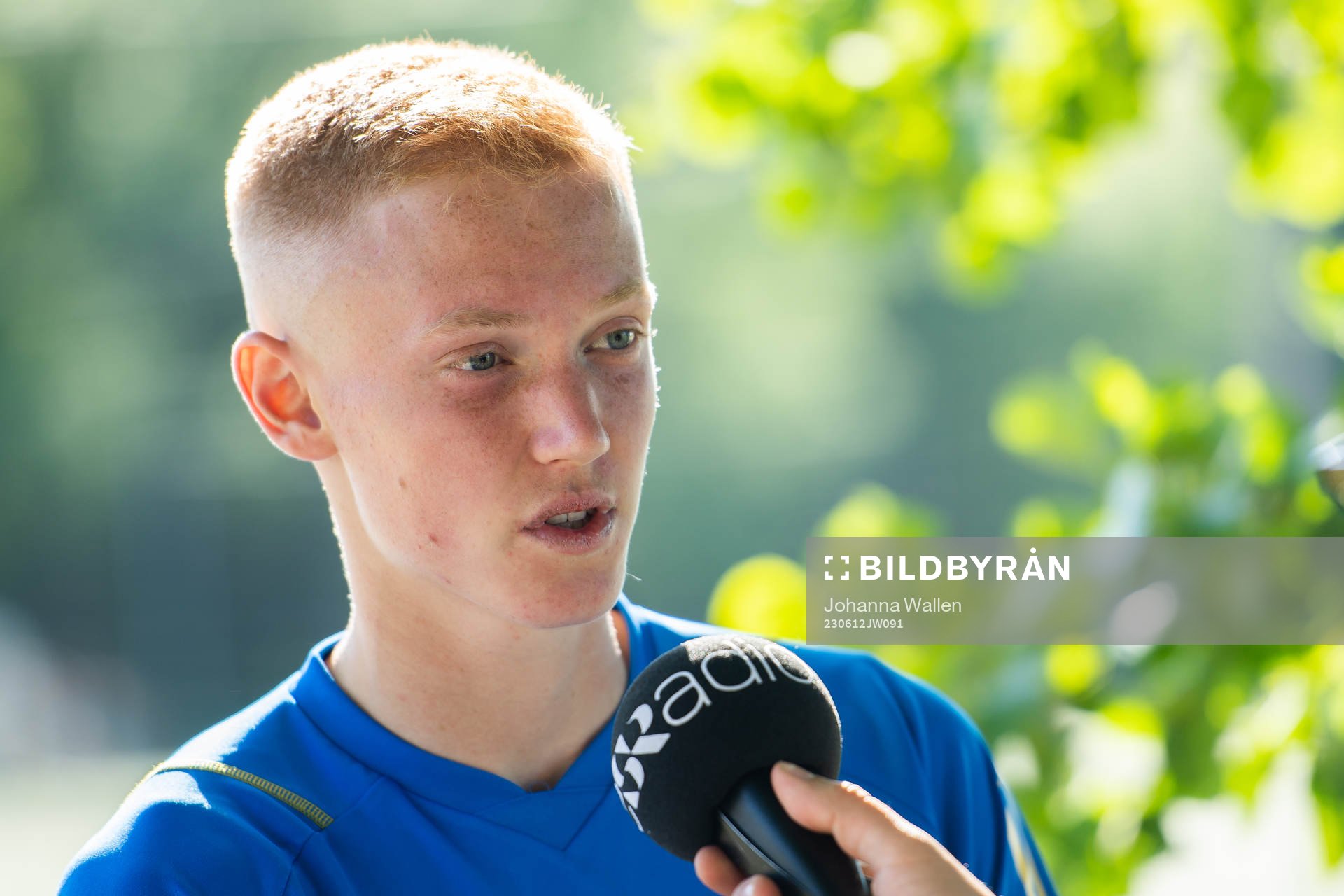 Hugo Larsson of the Swedish national football team