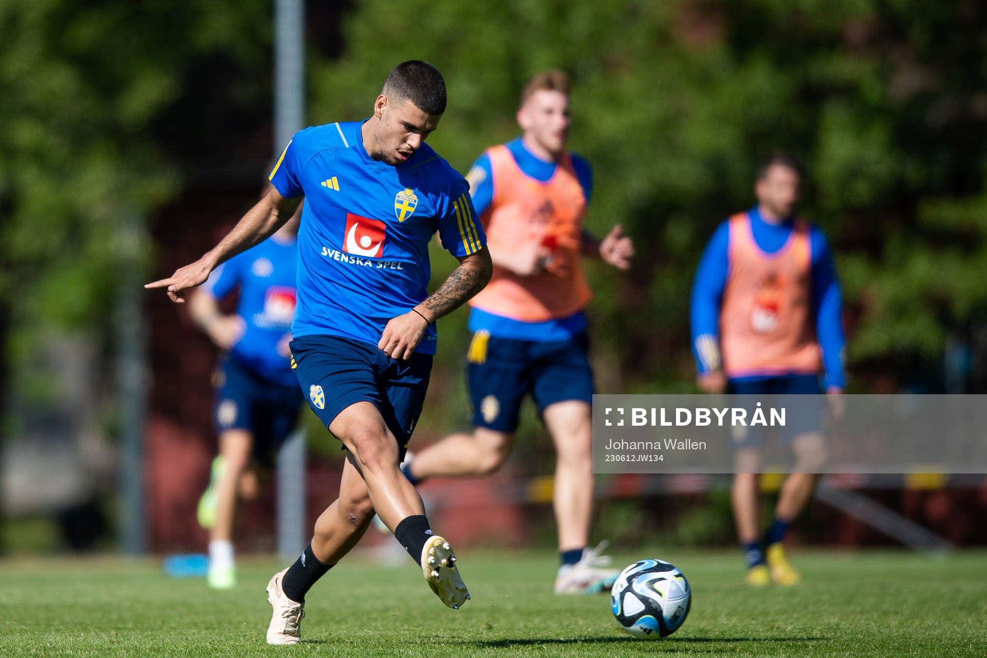 Edvin Kurtulus of the Swedish national football team