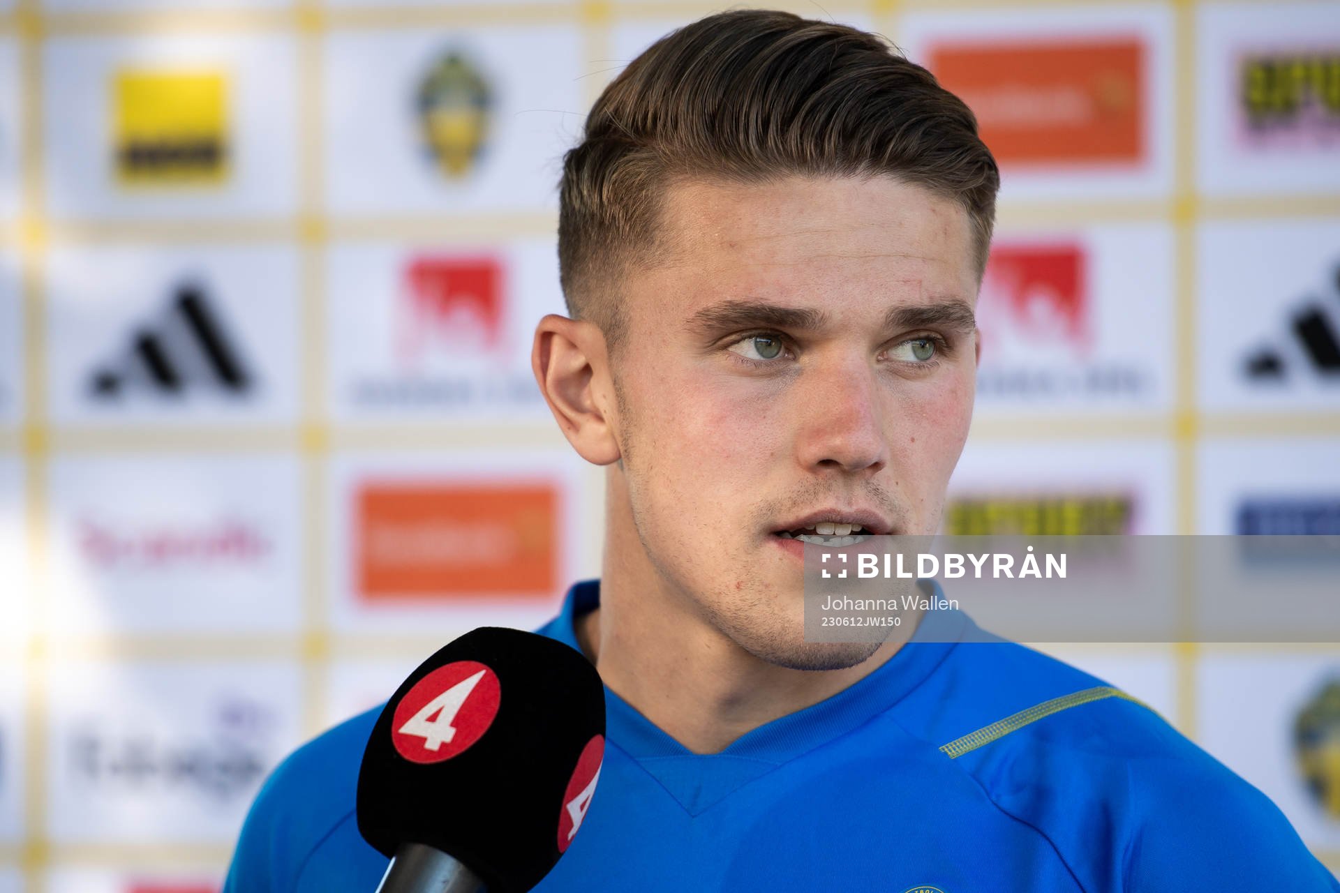Viktor Gyökeres of the Swedish national football team