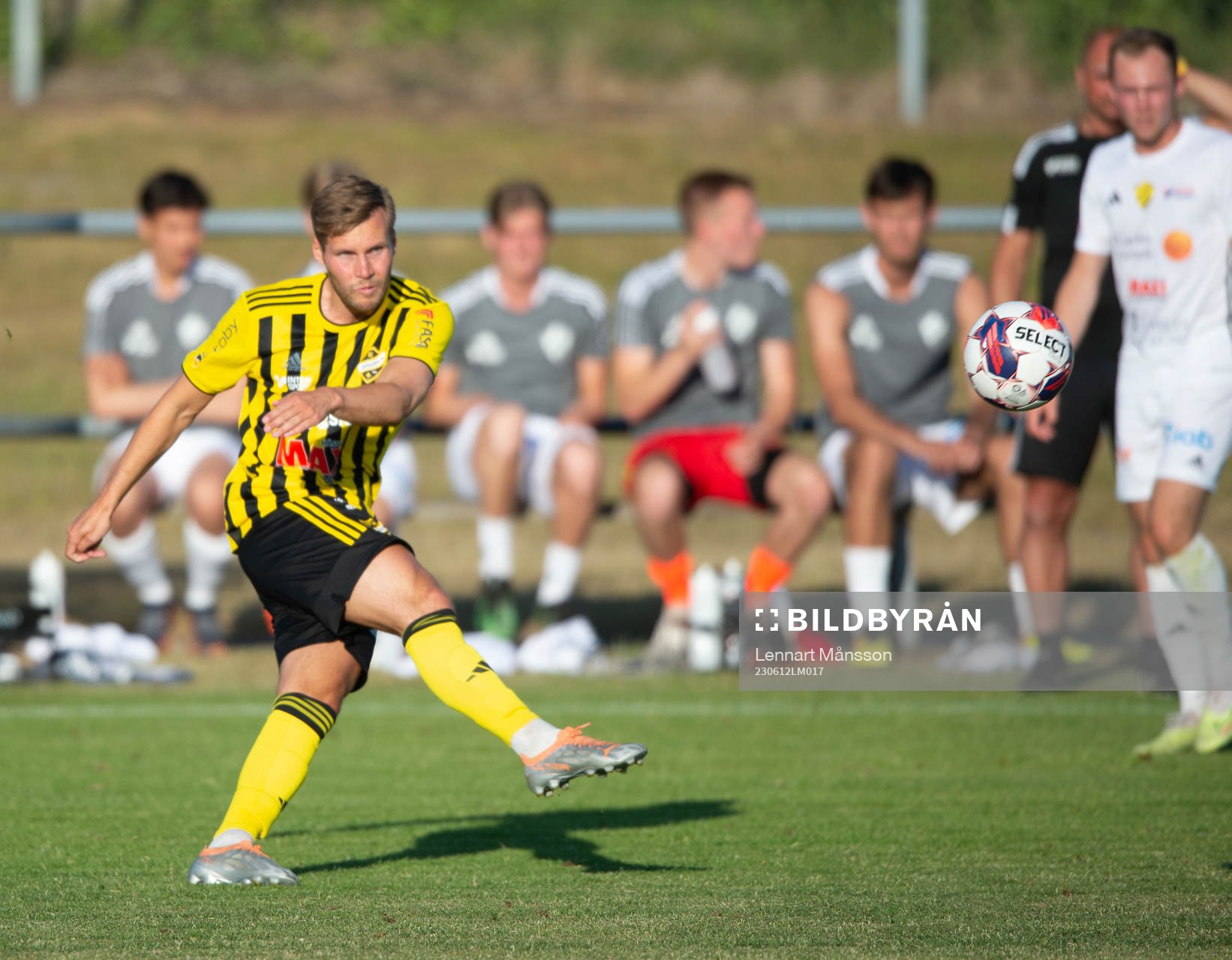 IFK Hässleholms Marcus Thuvesson i matchen i Svenska Cupen