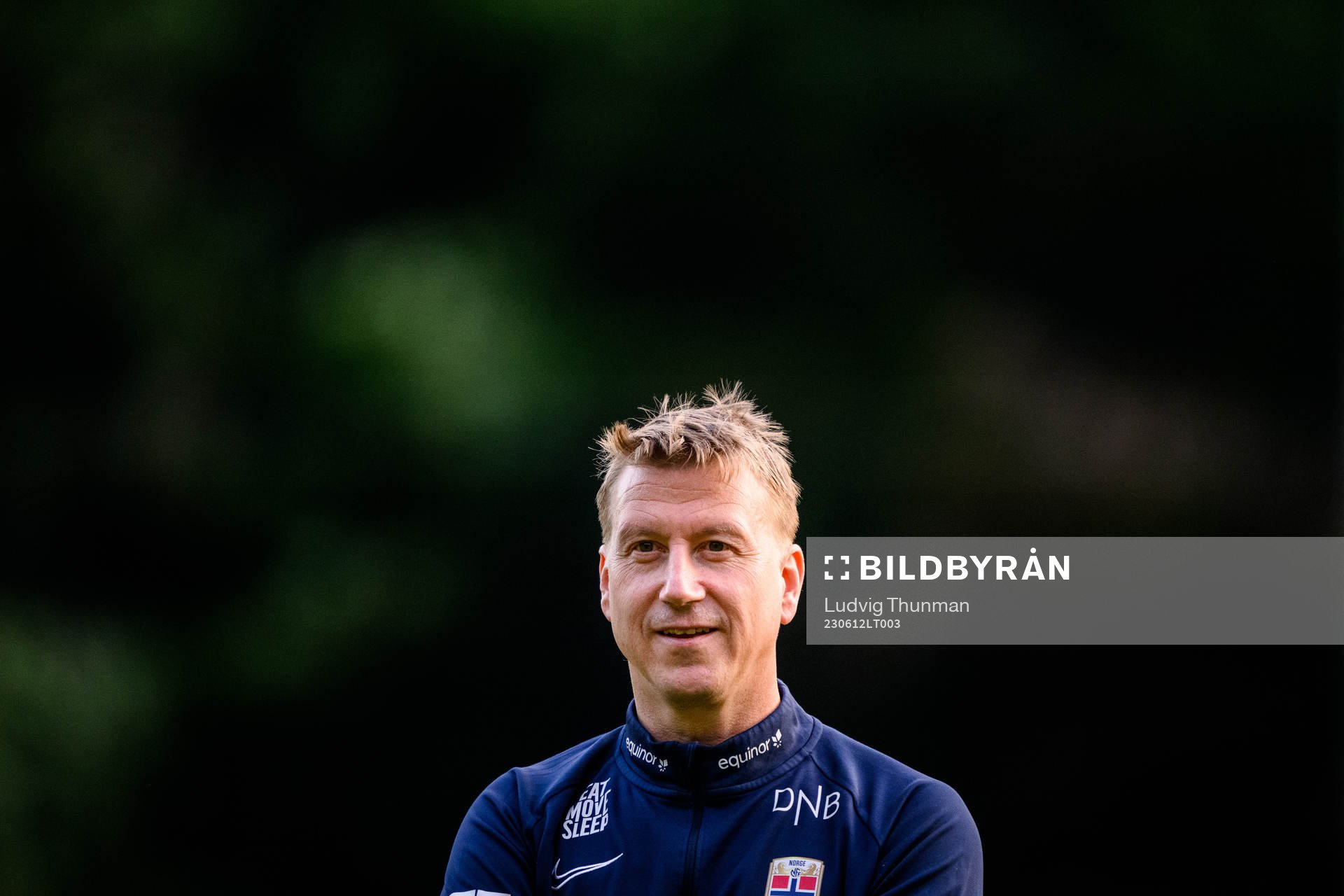 Head coach Leif Gunnar Smerud of the Norwegian Under-21
