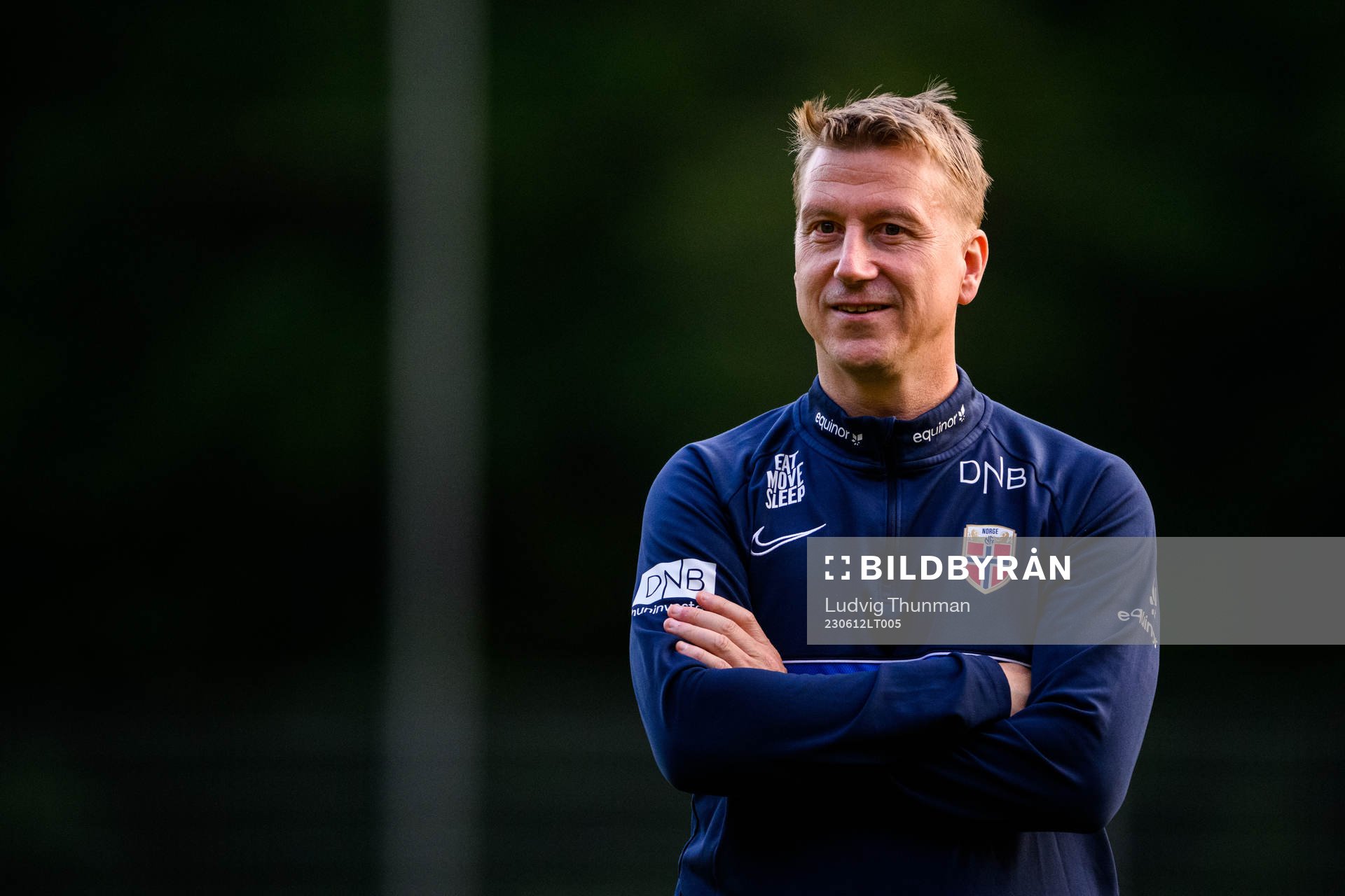 Head coach Leif Gunnar Smerud of the Norwegian Under-21