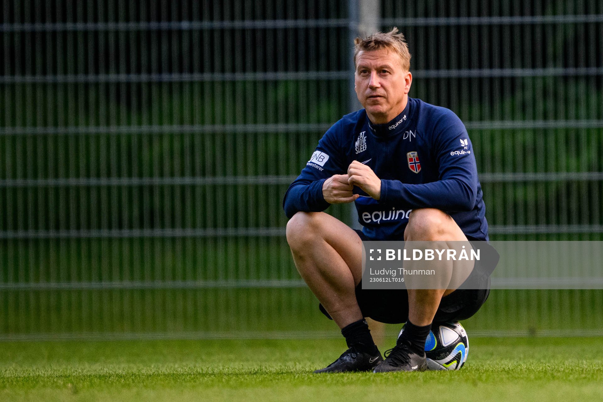 Head coach Leif Gunnar Smerud of the Norwegian Under-21