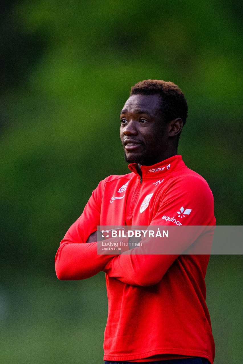 Joshua Kitolano of the Norwegian Under-21 national football