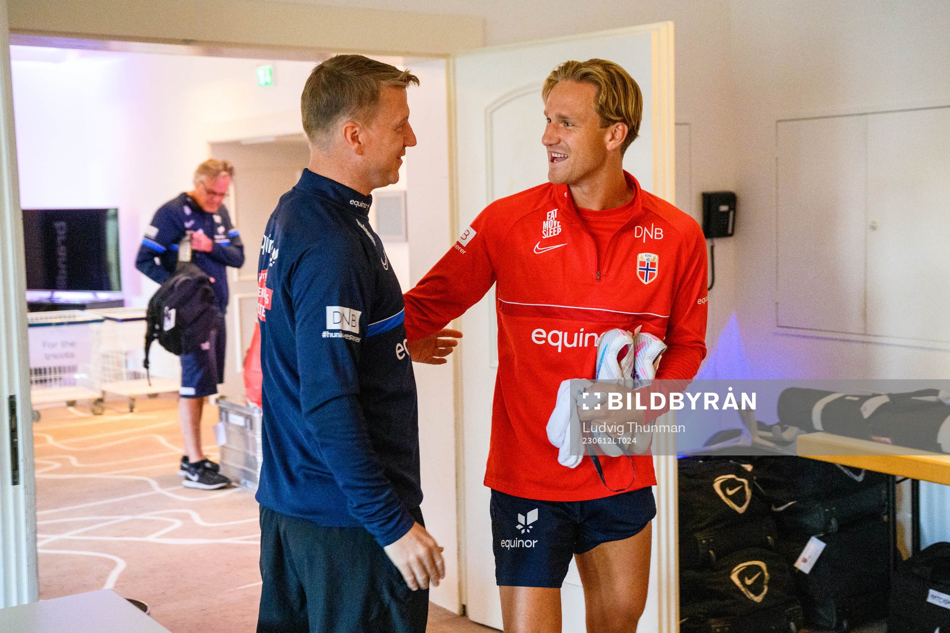Head coach Leif Gunnar Smerud and Erik Botheim of the
