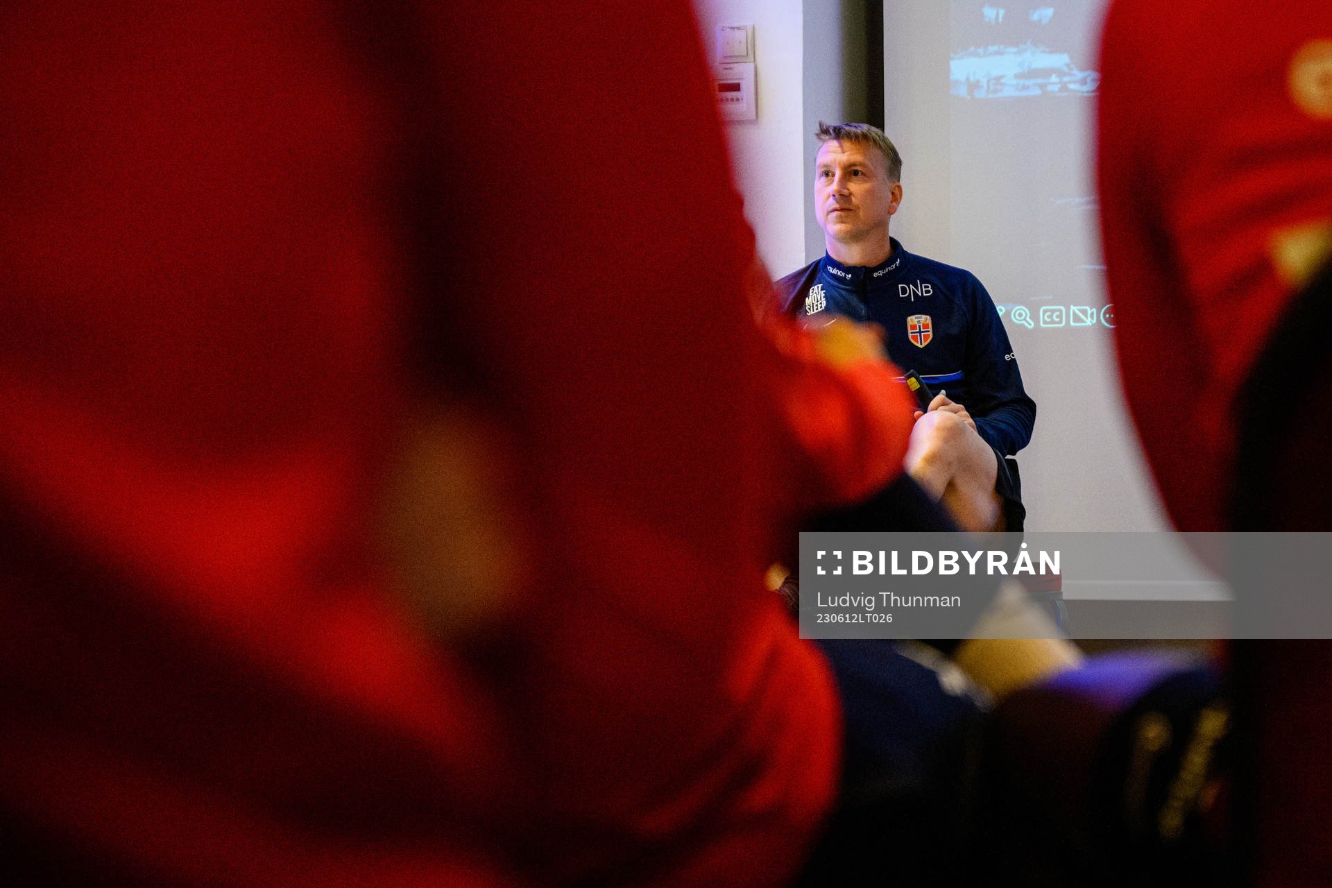 Head coach Leif Gunnar Smerud of the Norwegian Under-21