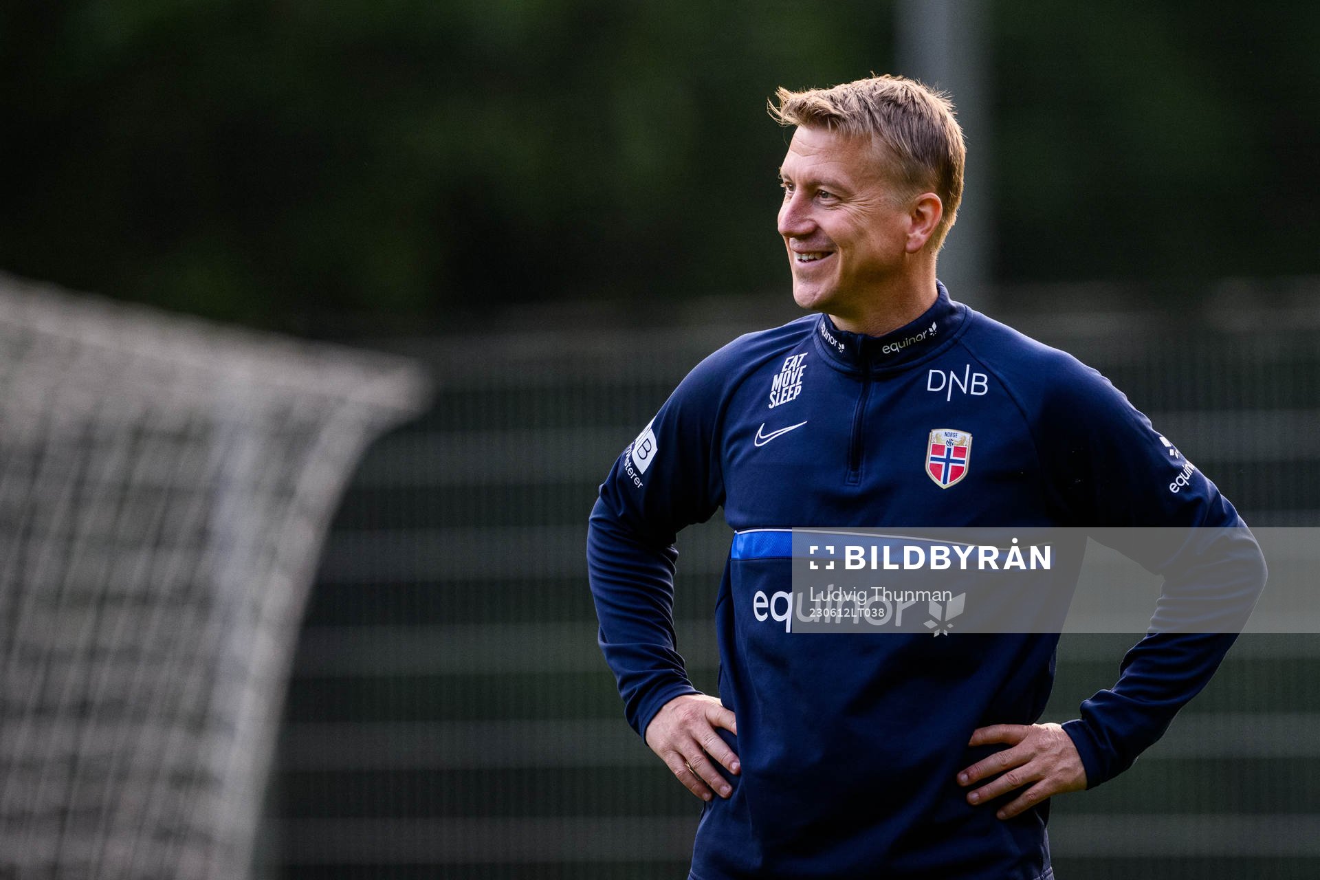 Head coach Leif Gunnar Smerud of the Norwegian Under-21
