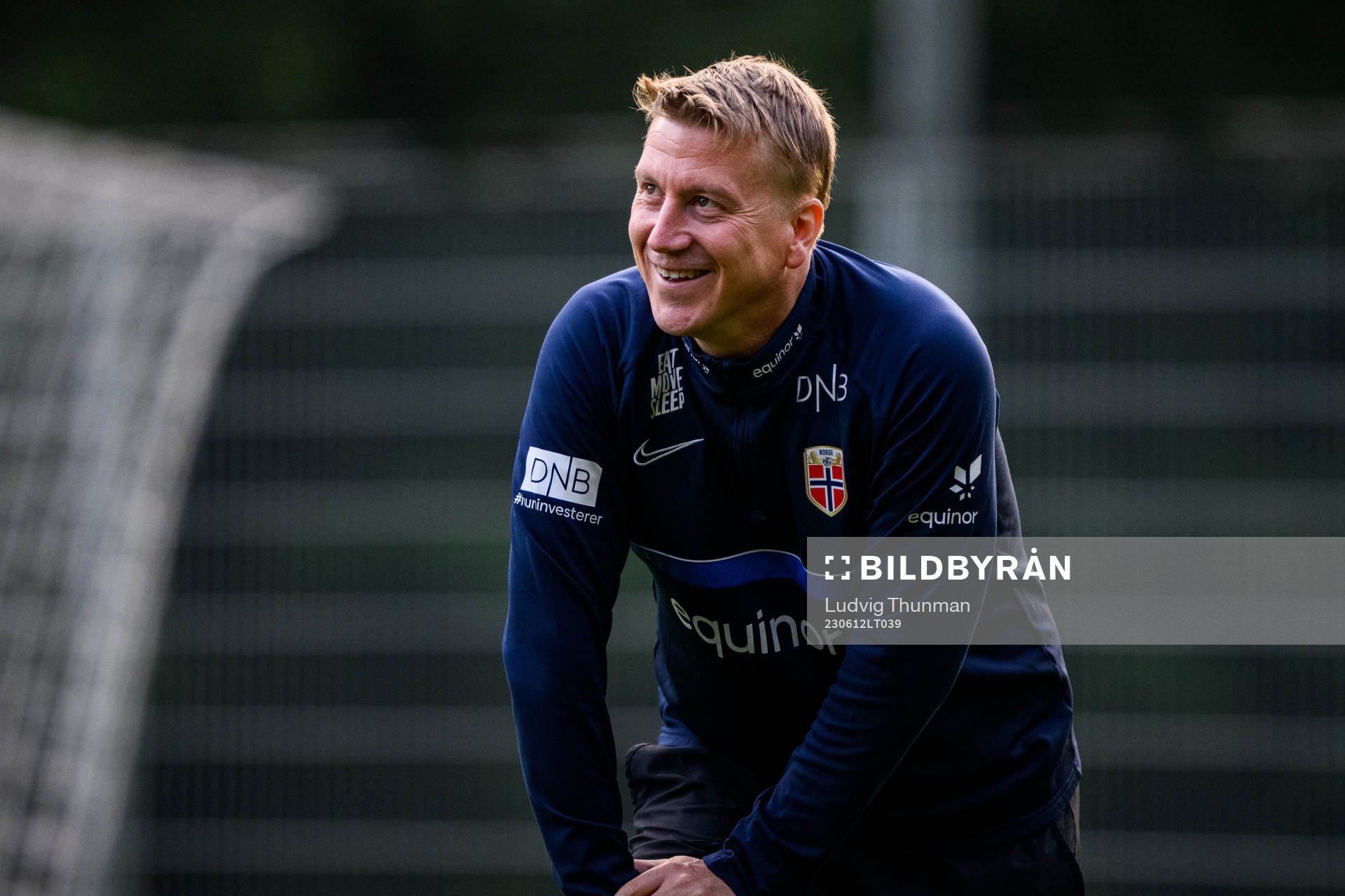 Head coach Leif Gunnar Smerud of the Norwegian Under-21