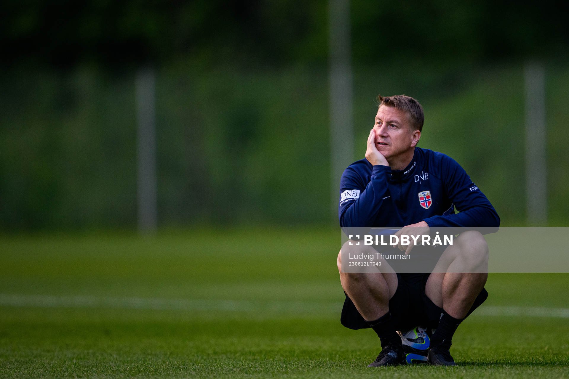 Head coach Leif Gunnar Smerud of the Norwegian Under-21