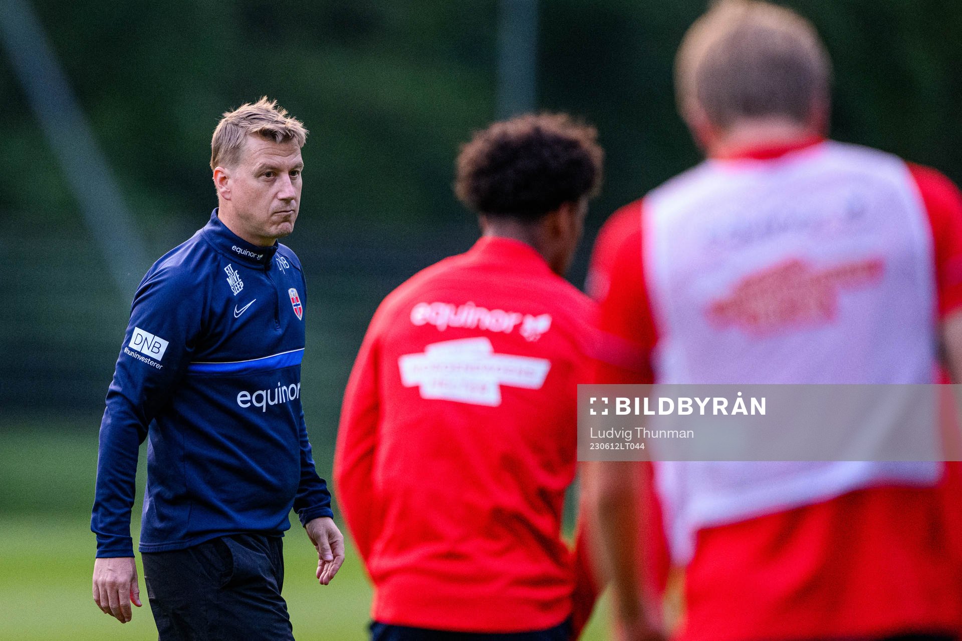Head coach Leif Gunnar Smerud of the Norwegian Under-21