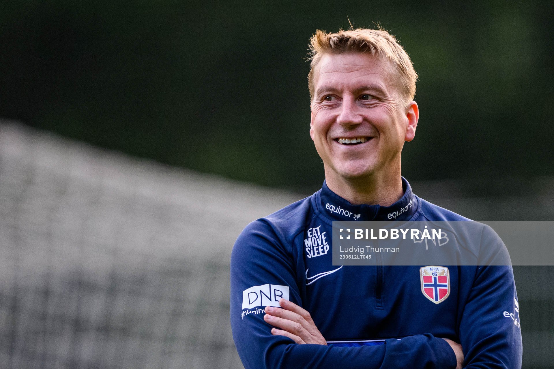 Head coach Leif Gunnar Smerud of the Norwegian Under-21