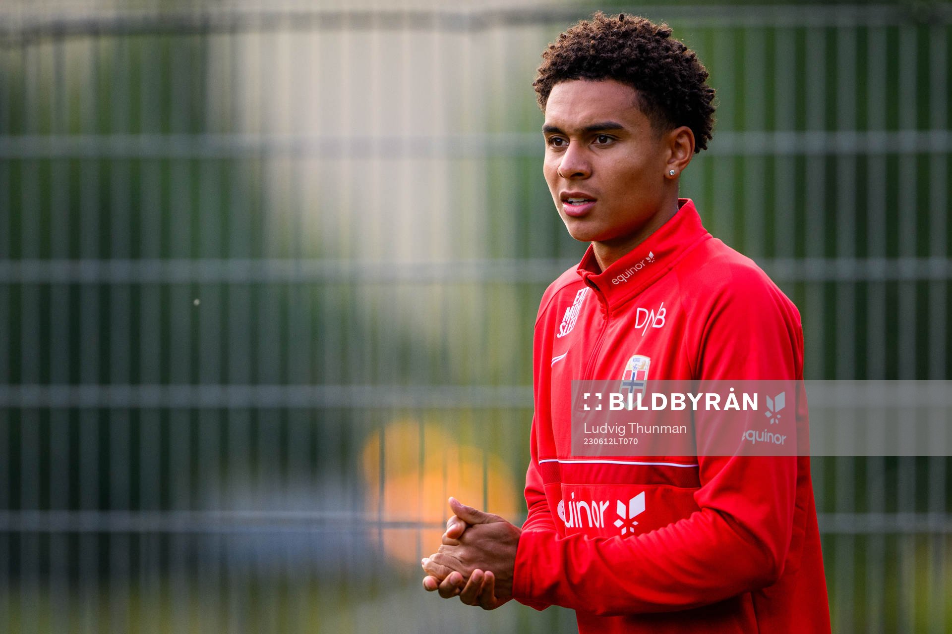 Antonio Nusa of the Norwegian under-21 national football