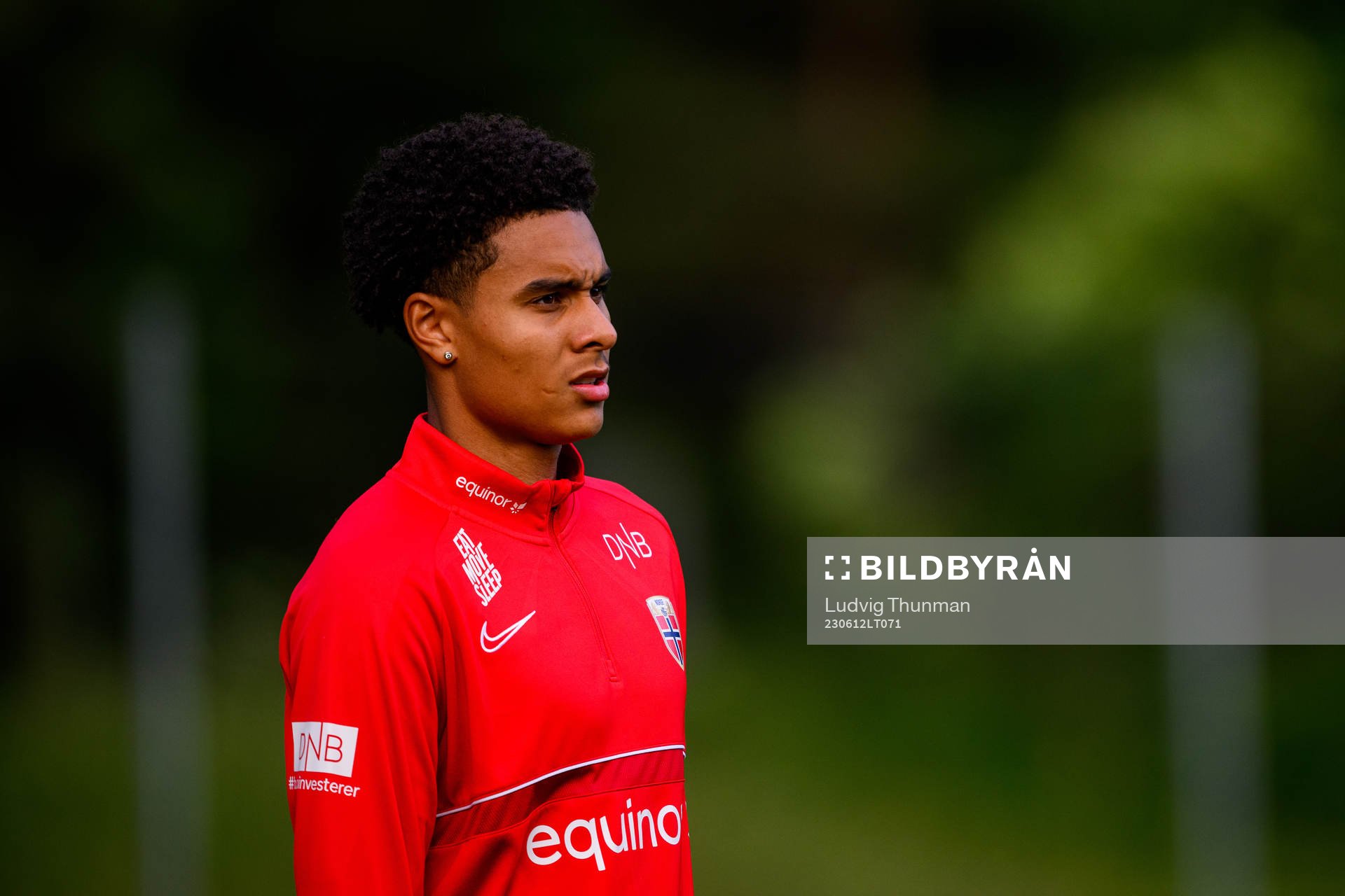 Antonio Nusa of the Norwegian under-21 national football
