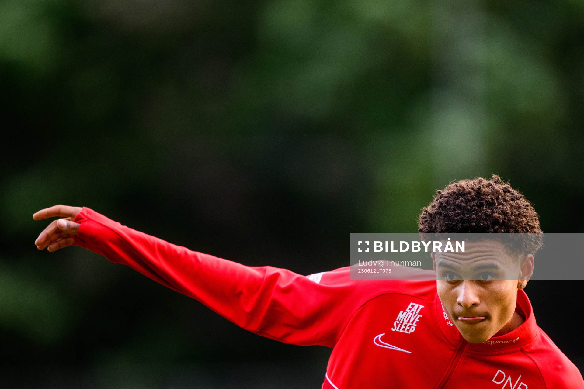 Antonio Nusa of the Norwegian under-21 national football