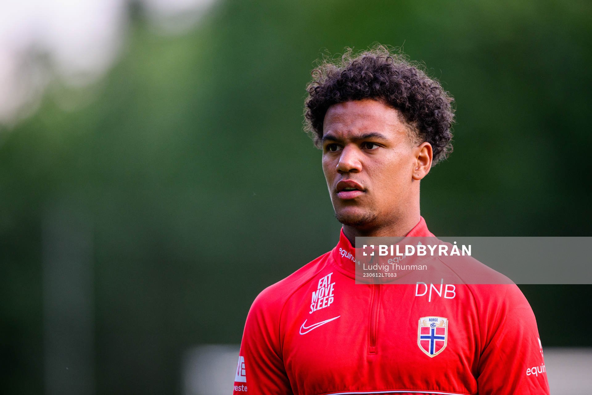 Oscar Bobb of the Norwegian under-21 national football team