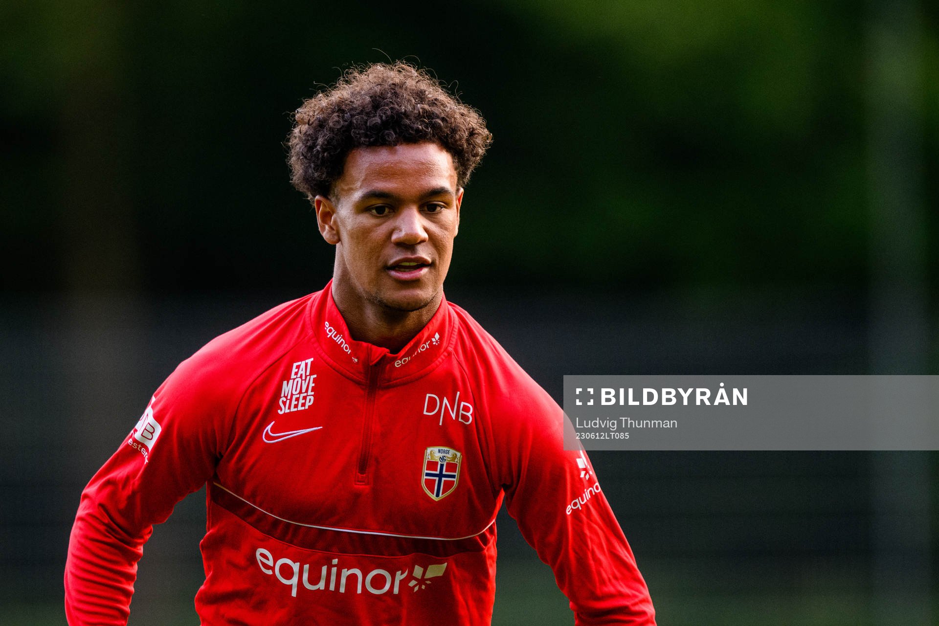 Oscar Bobb of the Norwegian under-21 national football team