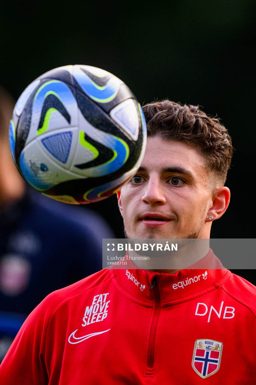 Christos Zafeiris of the Norwegian under-21 national