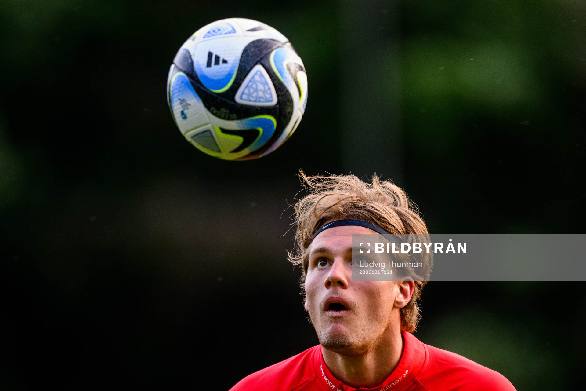 Leo Fuhr Hjelde of the Norwegian under-21 national football