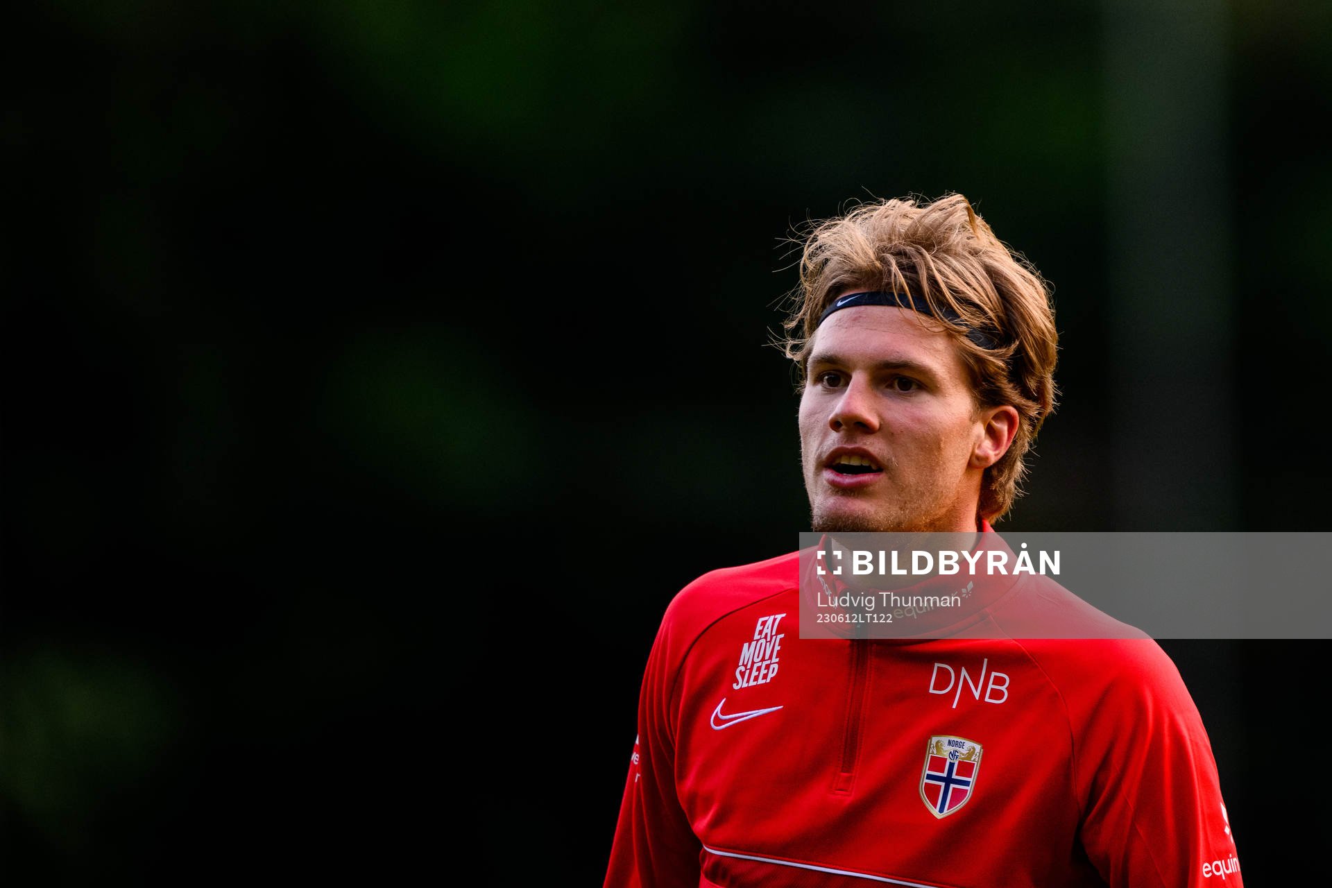 Leo Fuhr Hjelde of the Norwegian under-21 national football
