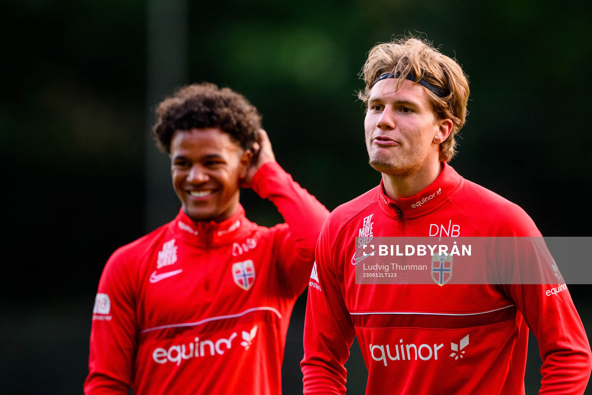 Leo Fuhr Hjelde of the Norwegian under-21 national football