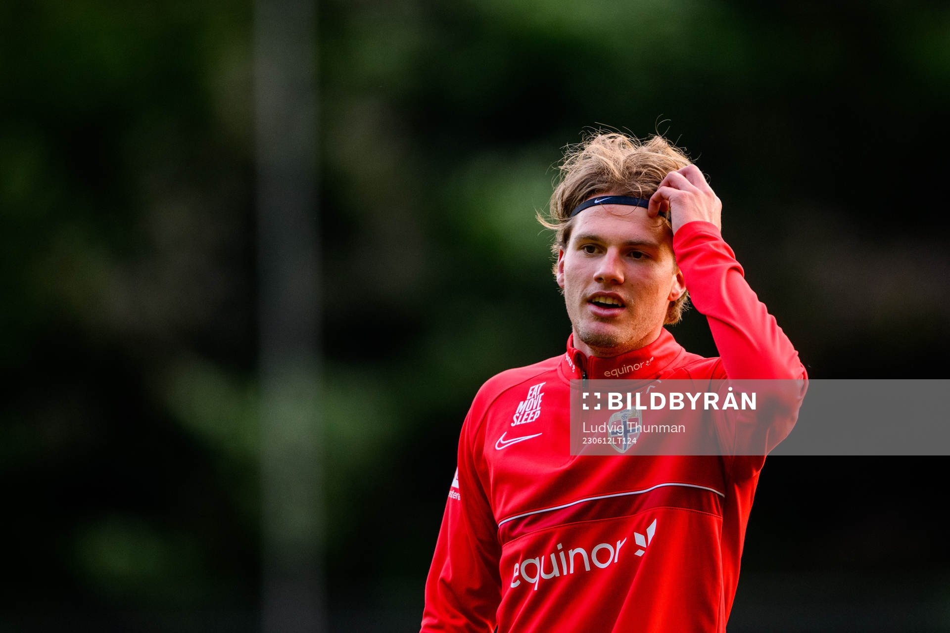 Leo Fuhr Hjelde of the Norwegian under-21 national football