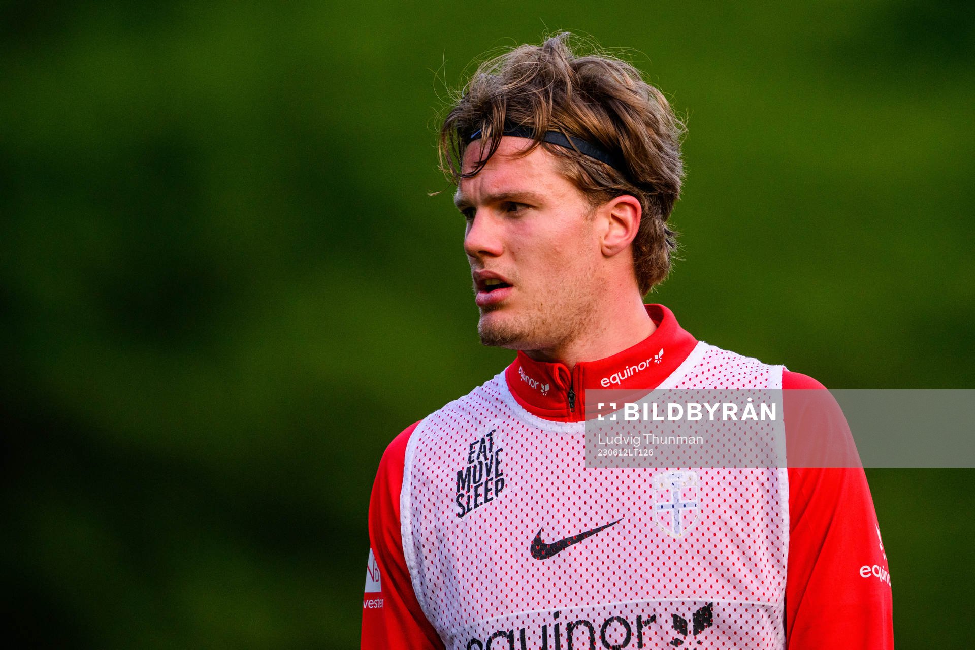 Leo Fuhr Hjelde of the Norwegian under-21 national football