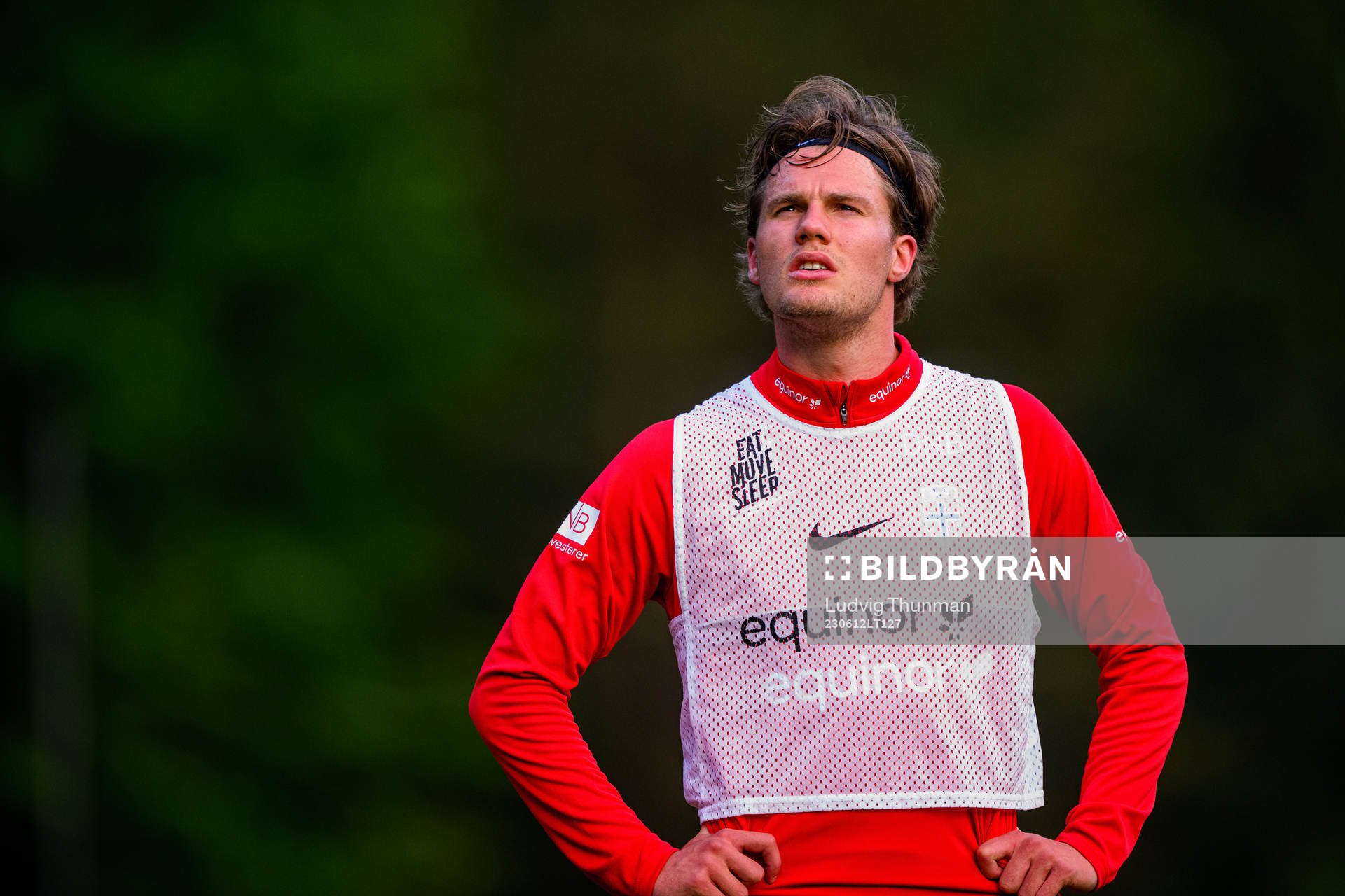 Leo Fuhr Hjelde of the Norwegian under-21 national football