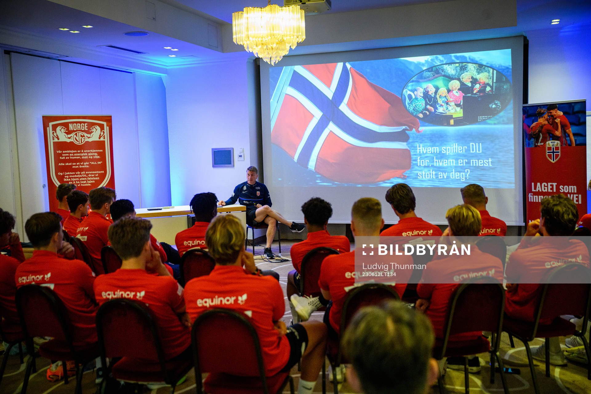 Players of the Norwegian under-21 national football team