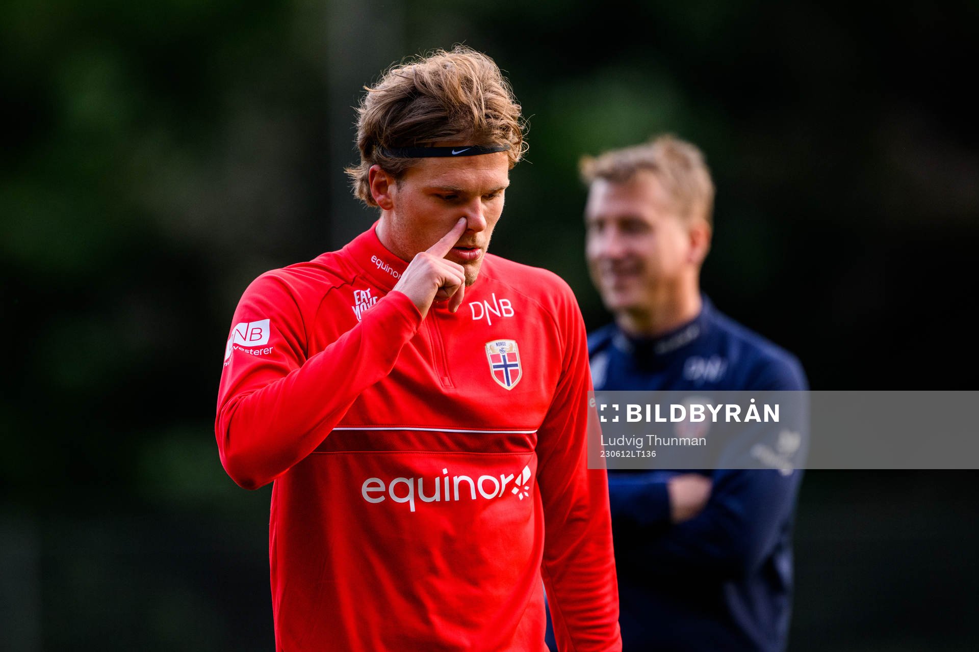 Leo Fuhr Hjelde of the Norwegian under-21 national football