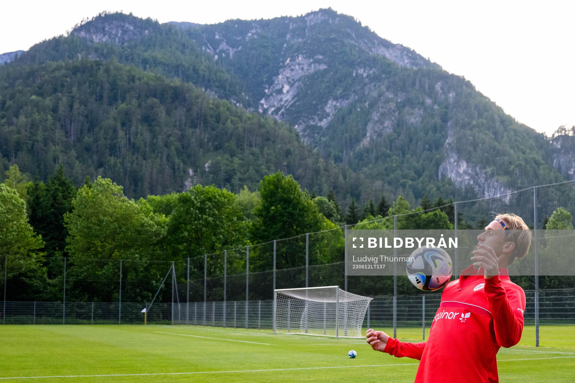 Leo Fuhr Hjelde of the Norwegian under-21 national football