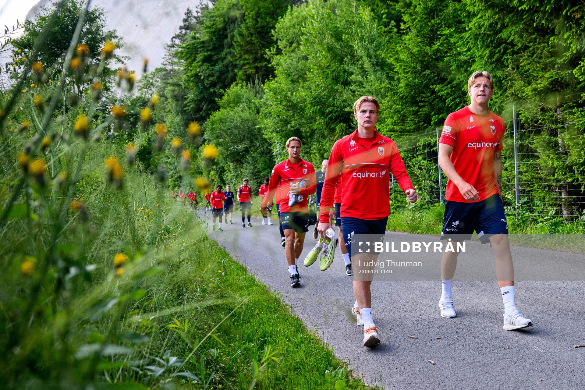 Tobias Christiansen and Jesper Daland of the Norwegian
