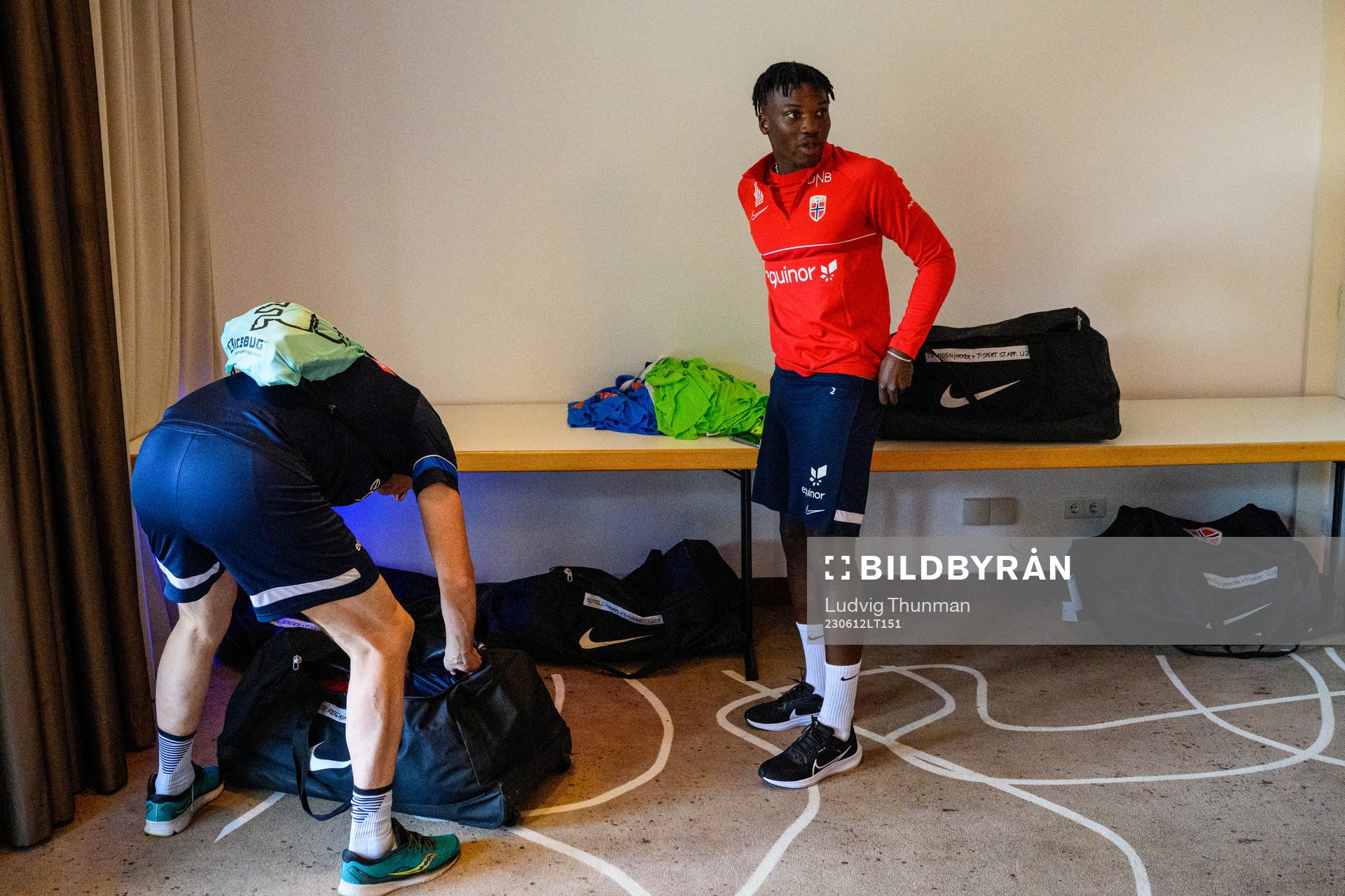 Seedy Jatta of the Norwegian under-21 national football