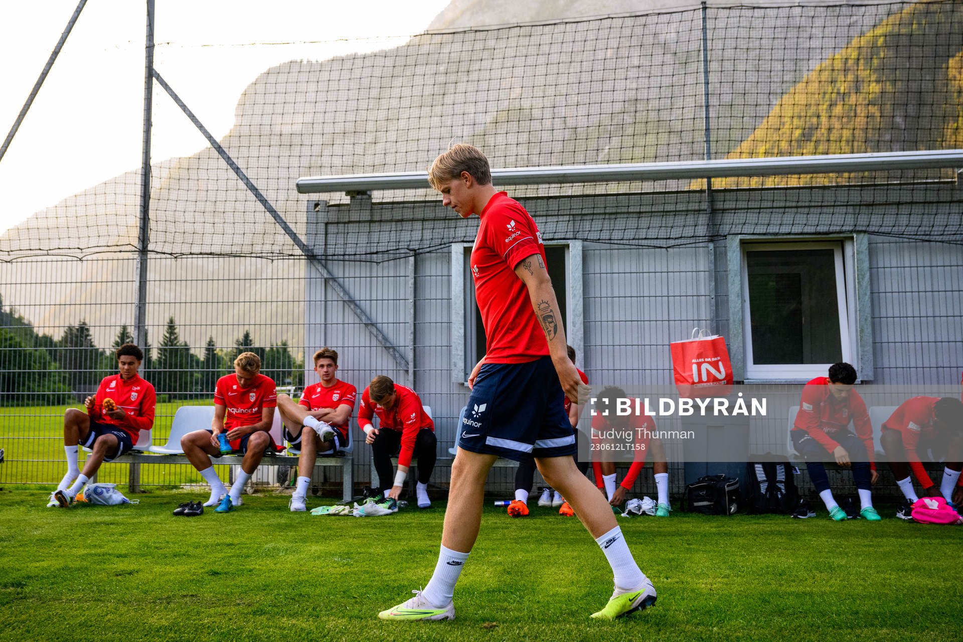 Jesper Daland of the Norwegian under-21 national football