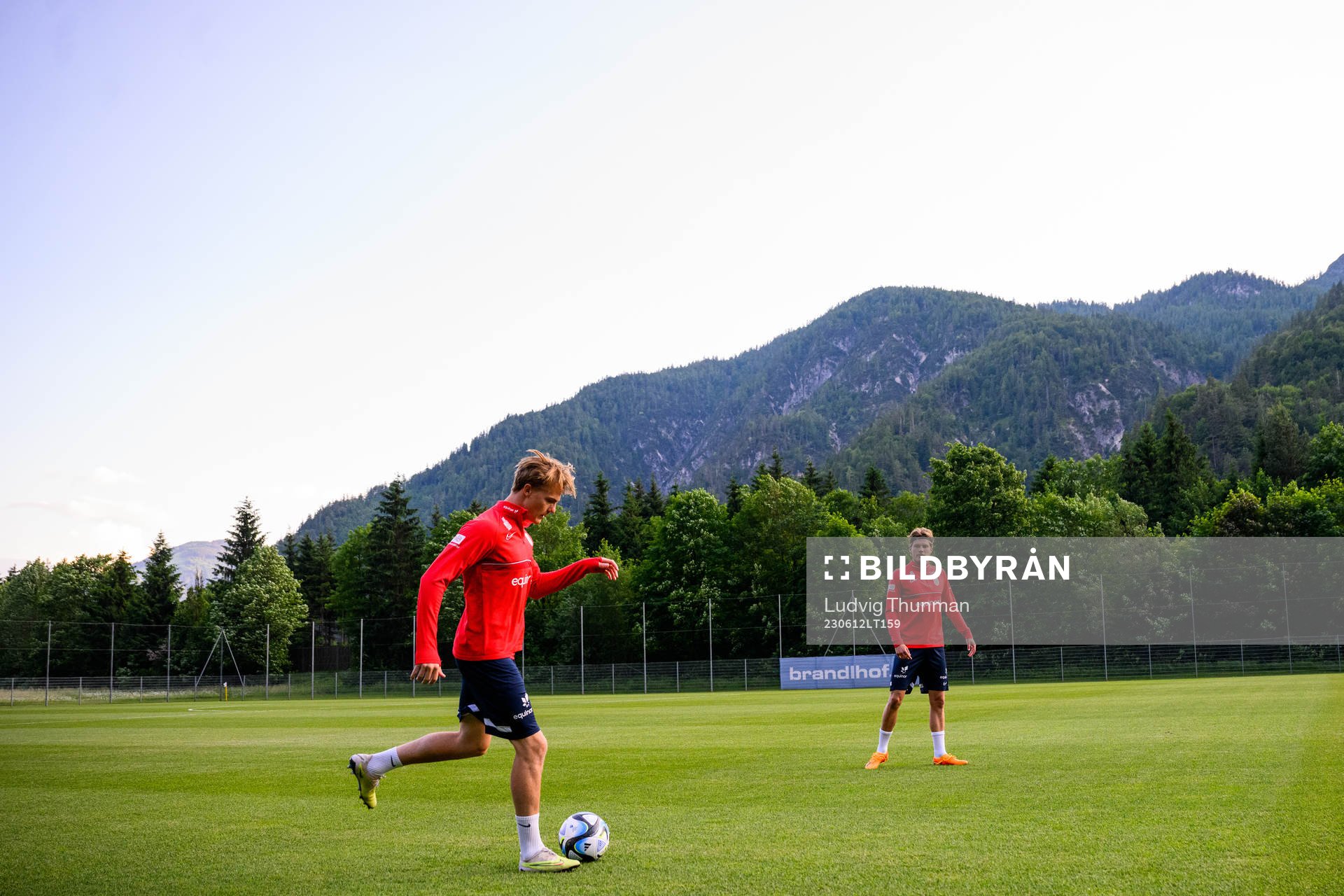 Leo Fuhr Hjelde of the Norwegian under-21 national football