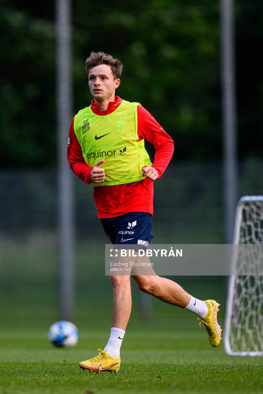 Sivert Heggheim Mannsverk of the Norwegian under-21