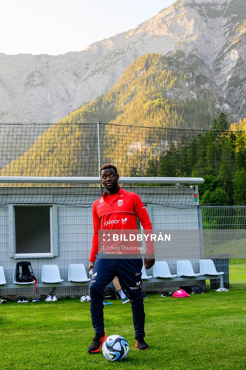 Joshua Kitolanoof the Norwegian under-21 national football