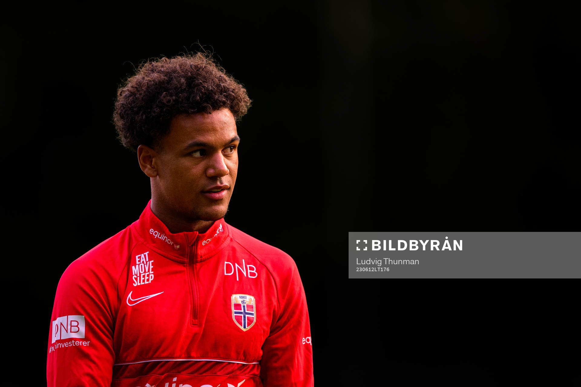 Oscar Bobb of the Norwegian under-21 national football team